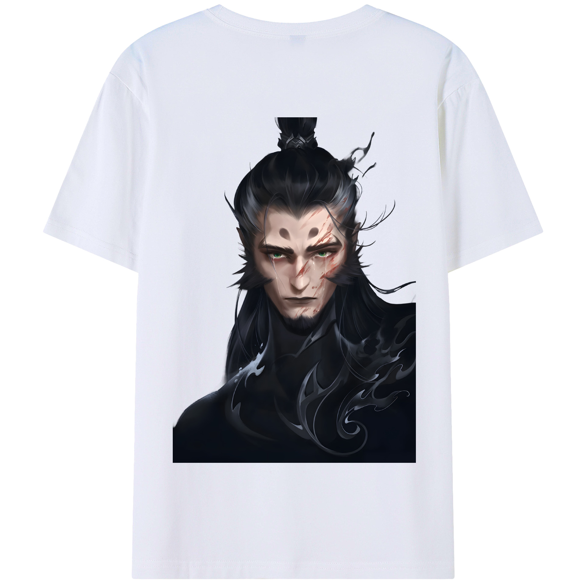 （画像用） Ne Zha 2 ナタ 魔童の大暴れ 綿100％半袖Tシャツ（背面プリント）