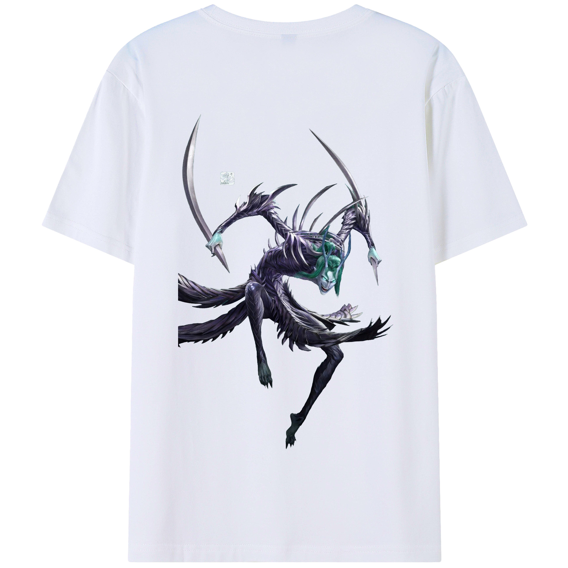 （画像用） Ne Zha 2 ナタ 魔童の大暴れ 綿100％半袖Tシャツ（背面プリント）