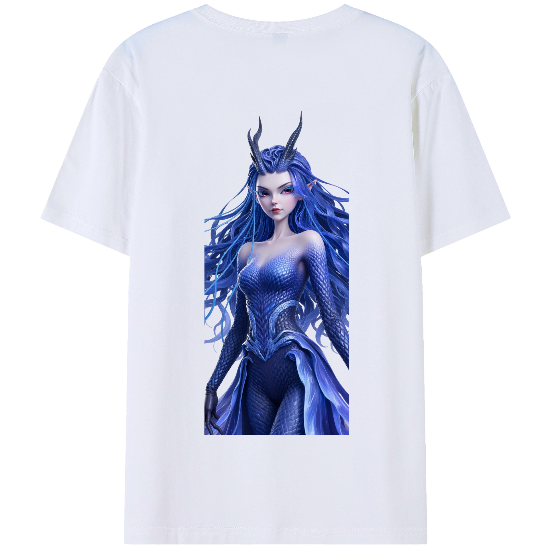 （画像用） Ne Zha 2 ナタ 魔童の大暴れ 綿100％半袖Tシャツ（背面プリント）