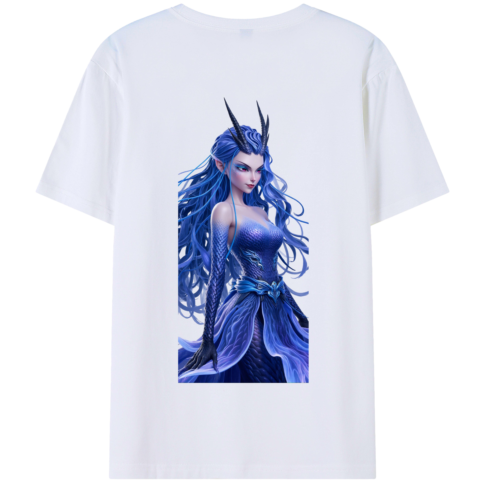（画像用） Ne Zha 2 ナタ 魔童の大暴れ 綿100％半袖Tシャツ（背面プリント）