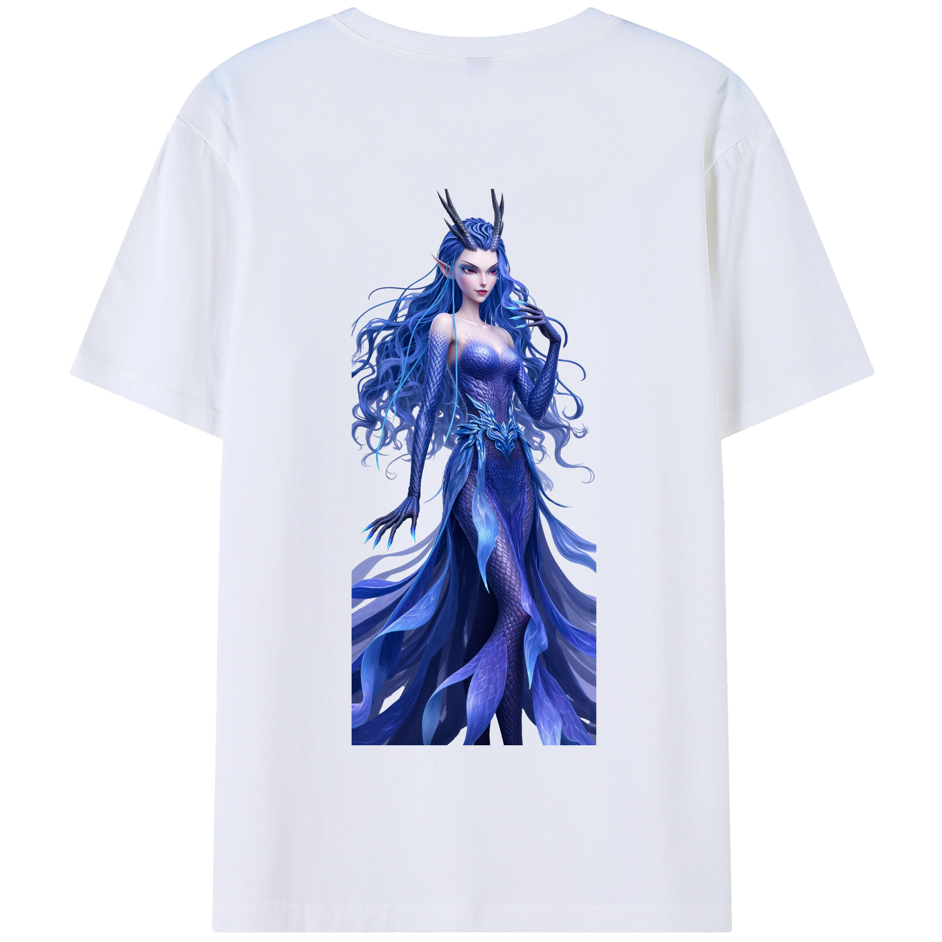 （画像用） Ne Zha 2 ナタ 魔童の大暴れ 綿100％半袖Tシャツ（背面プリント）