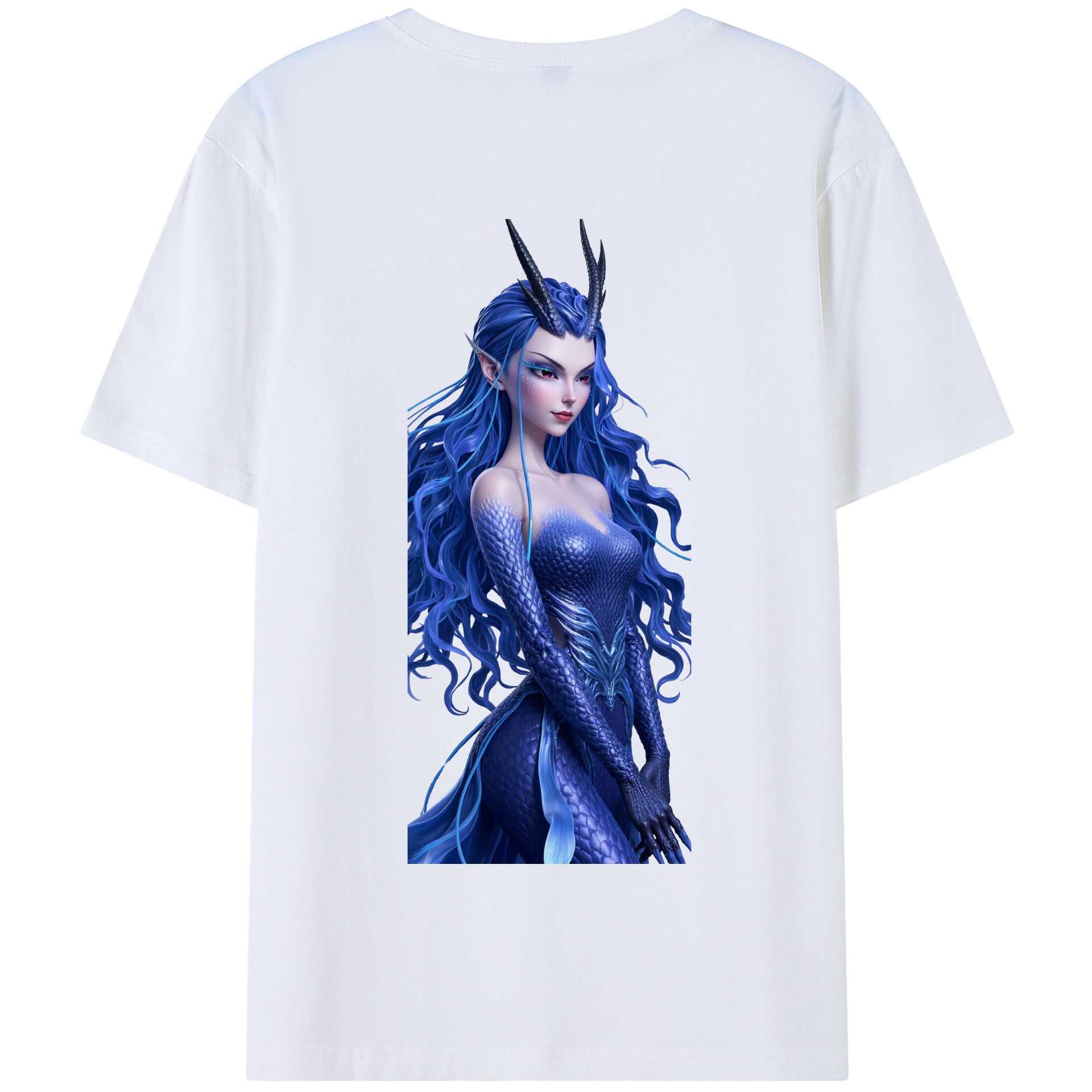 （画像用） Ne Zha 2 ナタ 魔童の大暴れ 綿100％半袖Tシャツ（背面プリント）