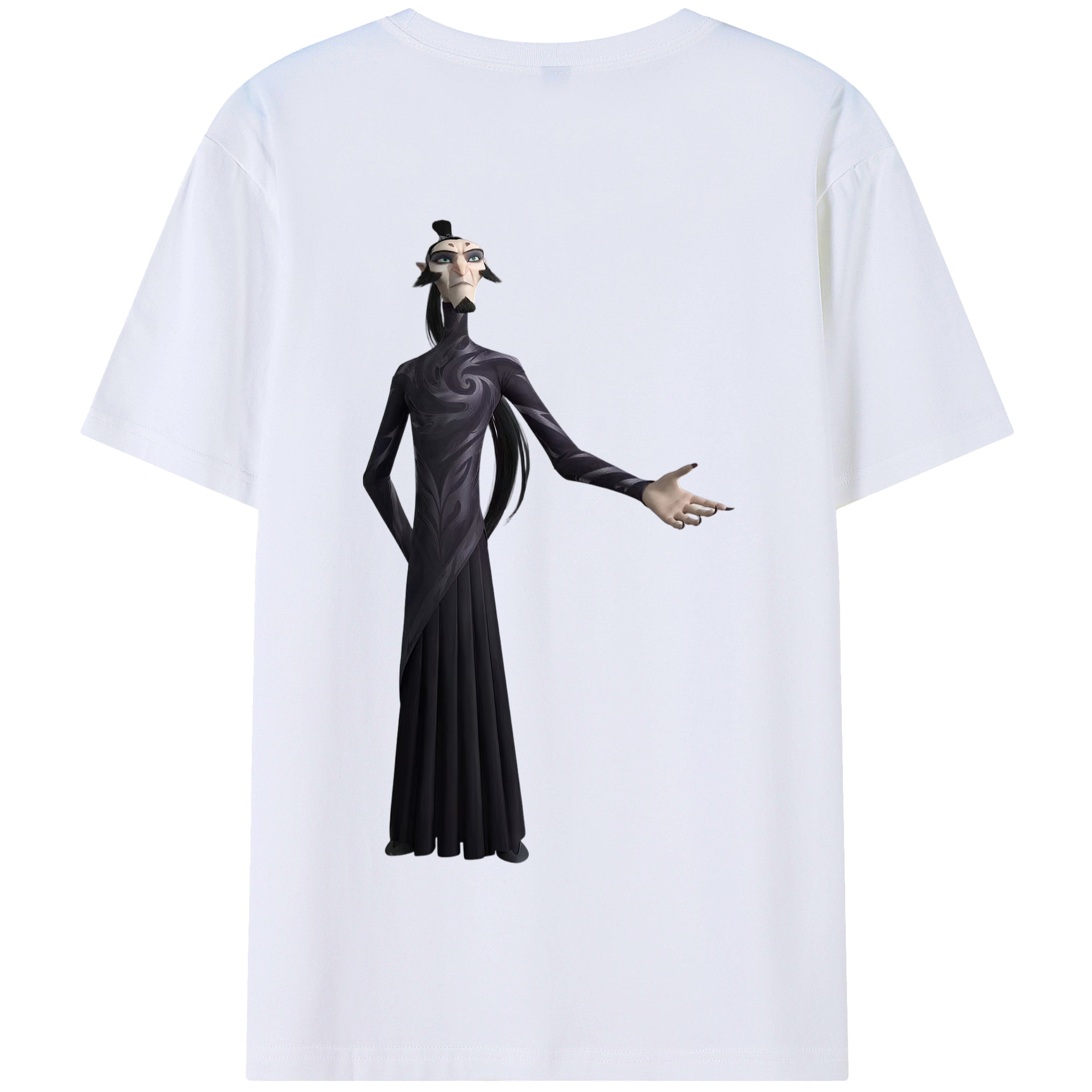 （画像用） Ne Zha 2 ナタ 魔童の大暴れ 綿100％半袖Tシャツ（背面プリント）