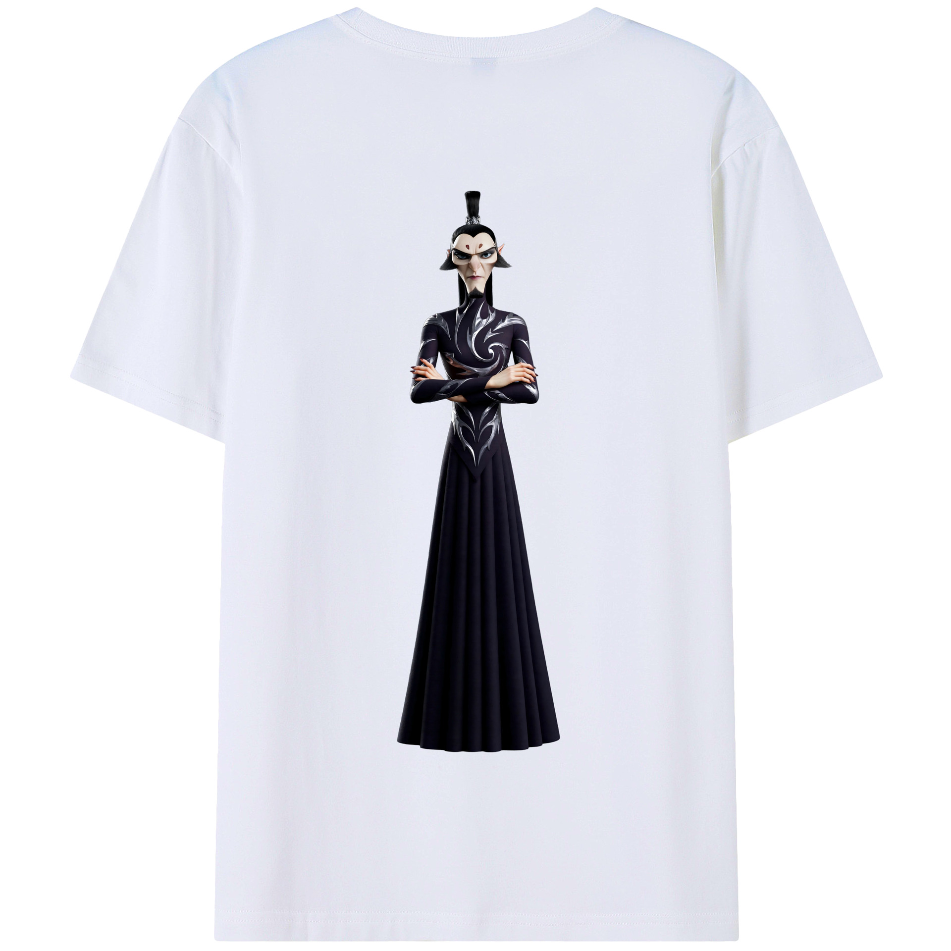 （画像用） Ne Zha 2 ナタ 魔童の大暴れ 綿100％半袖Tシャツ（背面プリント）