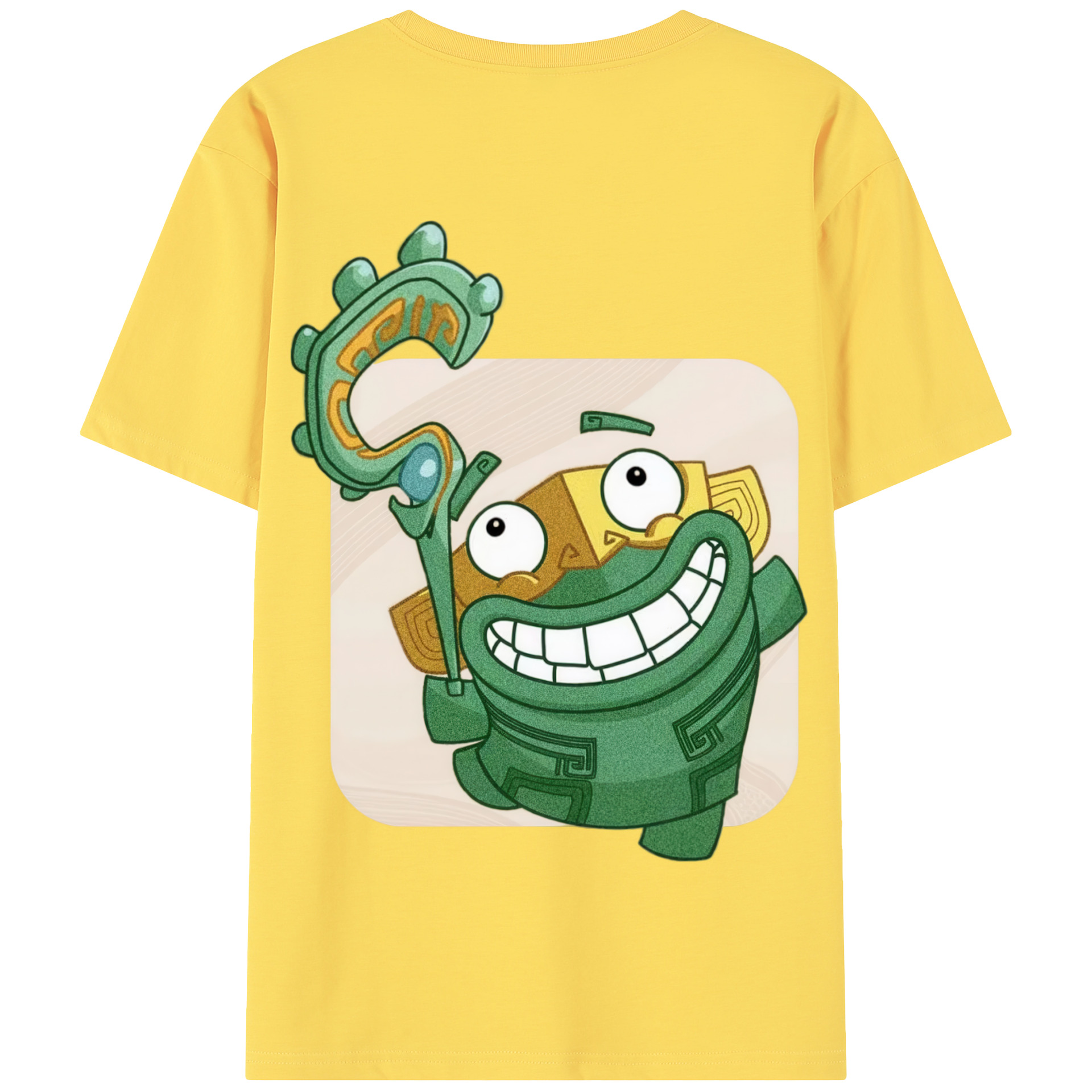 （画像用） Ne Zha 2 ナタ 魔童の大暴れ 綿100％半袖Tシャツ（背面プリント）