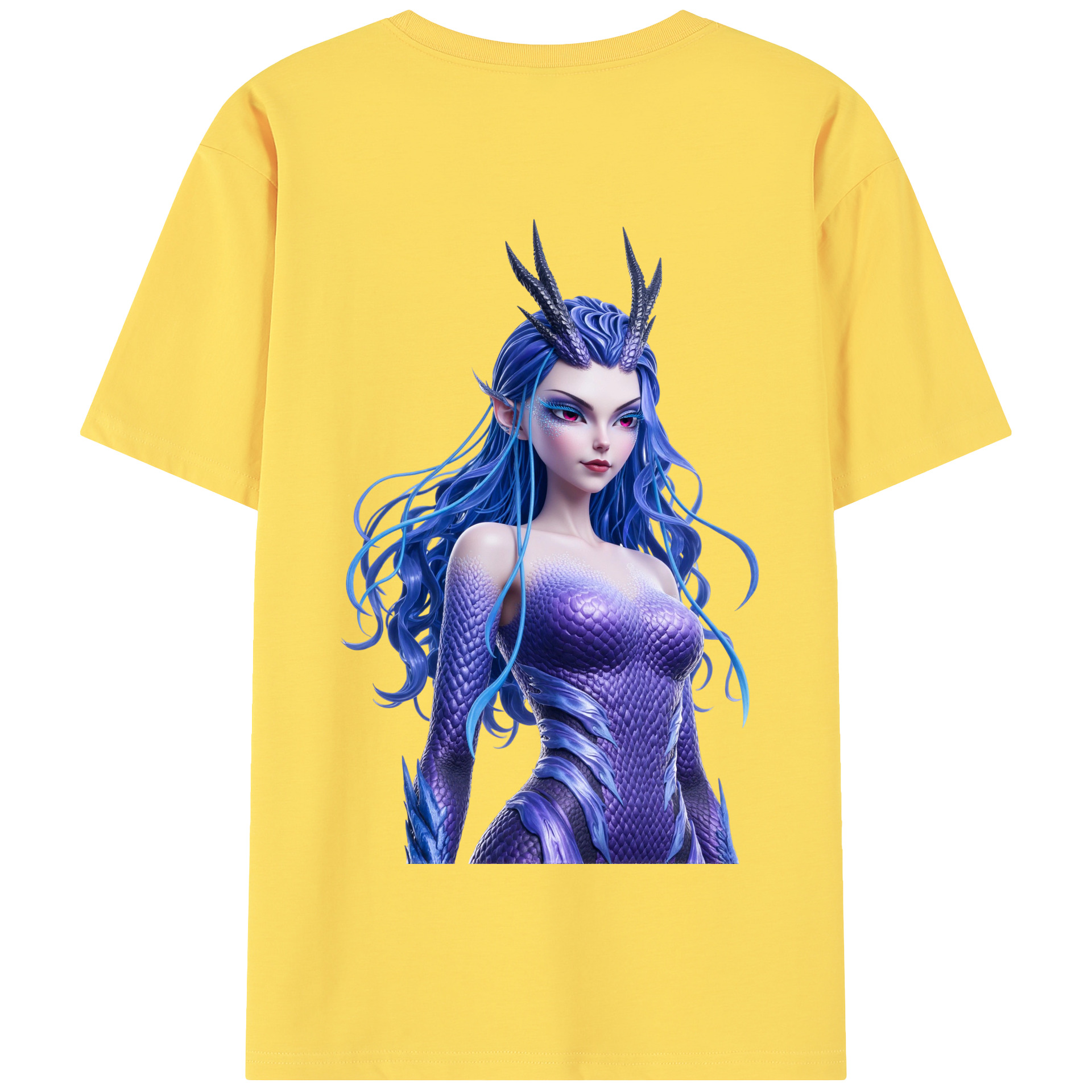 （画像用） Ne Zha 2 ナタ 魔童の大暴れ 綿100％半袖Tシャツ（背面プリント）