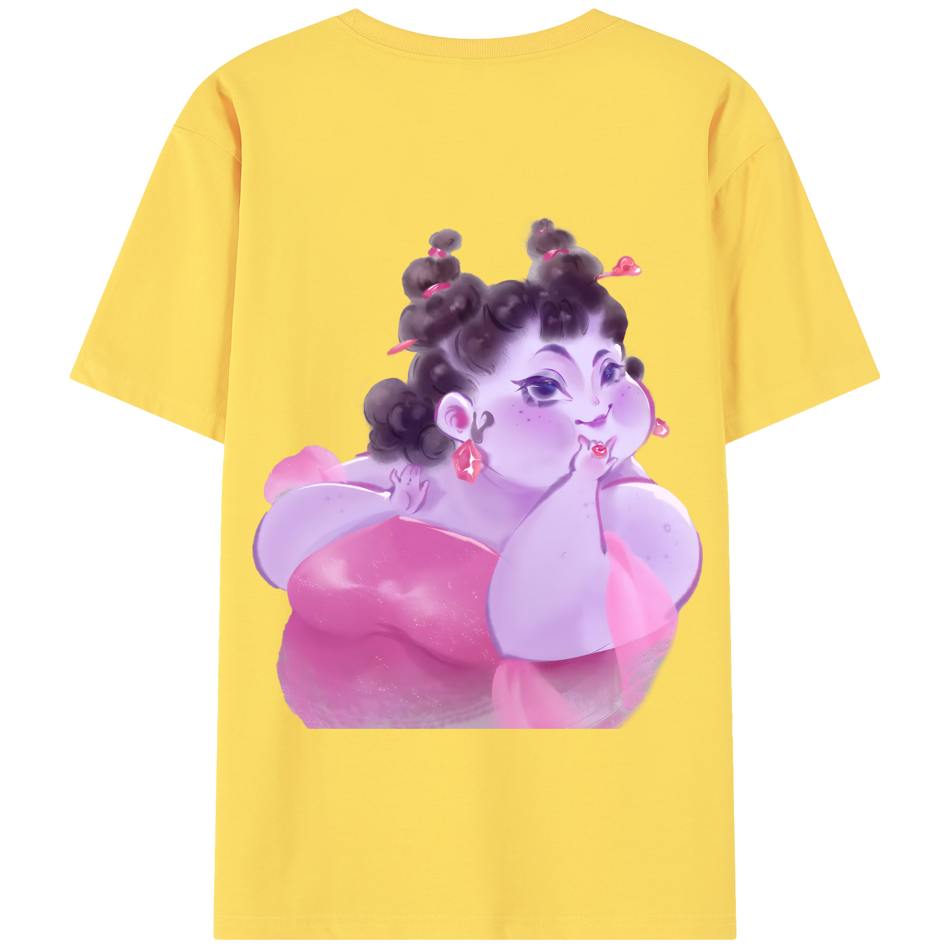 （画像用） Ne Zha 2 ナタ 魔童の大暴れ 綿100％半袖Tシャツ（背面プリント）