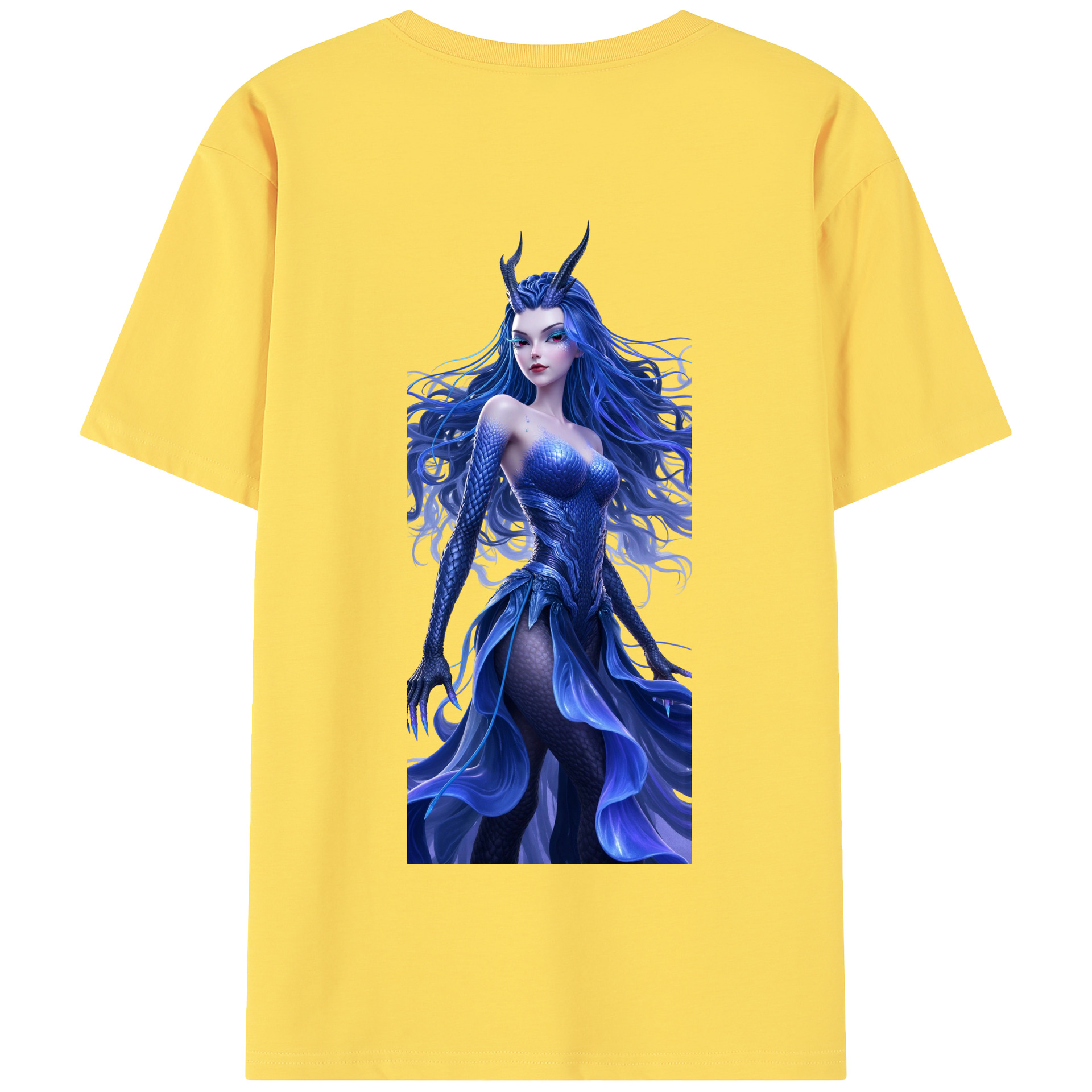 （画像用） Ne Zha 2 ナタ 魔童の大暴れ 綿100％半袖Tシャツ（背面プリント）