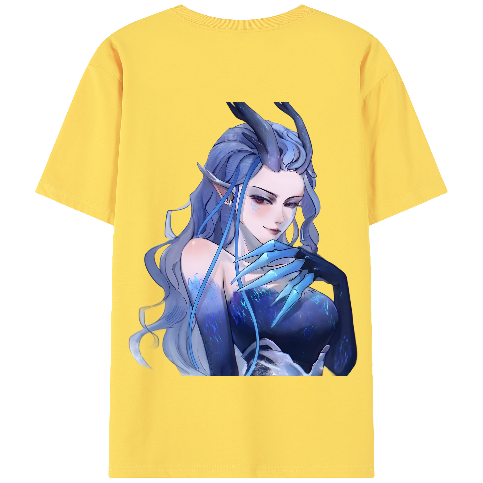 （画像用） Ne Zha 2 ナタ 魔童の大暴れ 綿100％半袖Tシャツ（背面プリント）