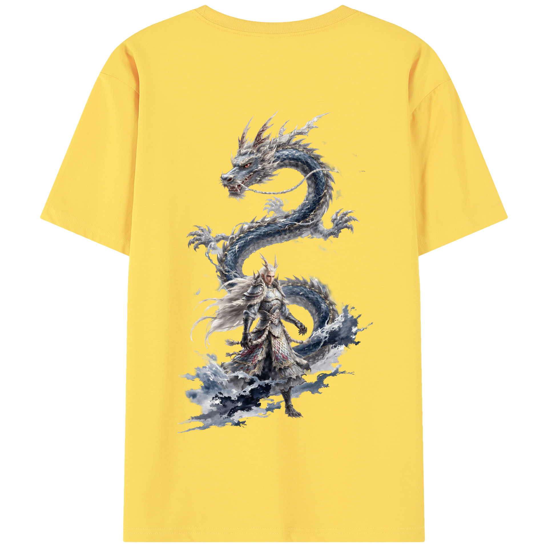 （画像用） Ne Zha 2 ナタ 魔童の大暴れ 綿100％半袖Tシャツ（背面プリント）