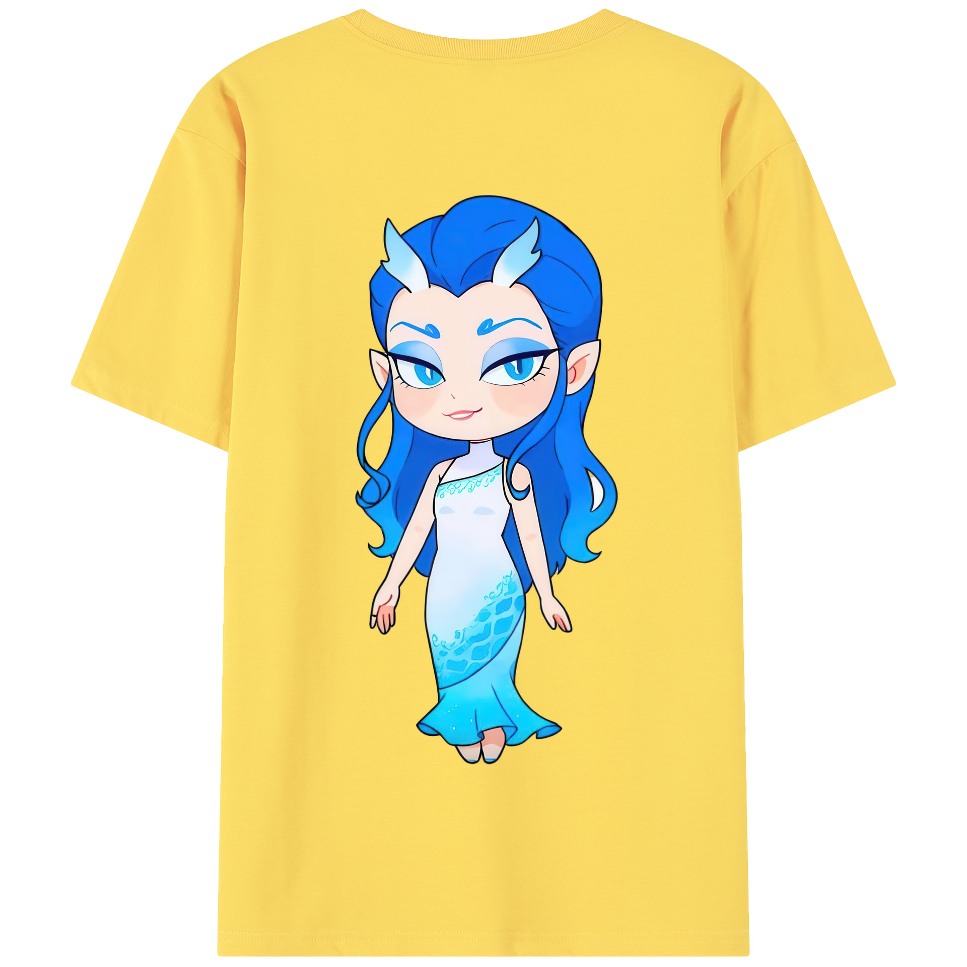 （画像用） Ne Zha 2 ナタ 魔童の大暴れ 綿100％半袖Tシャツ（背面プリント）