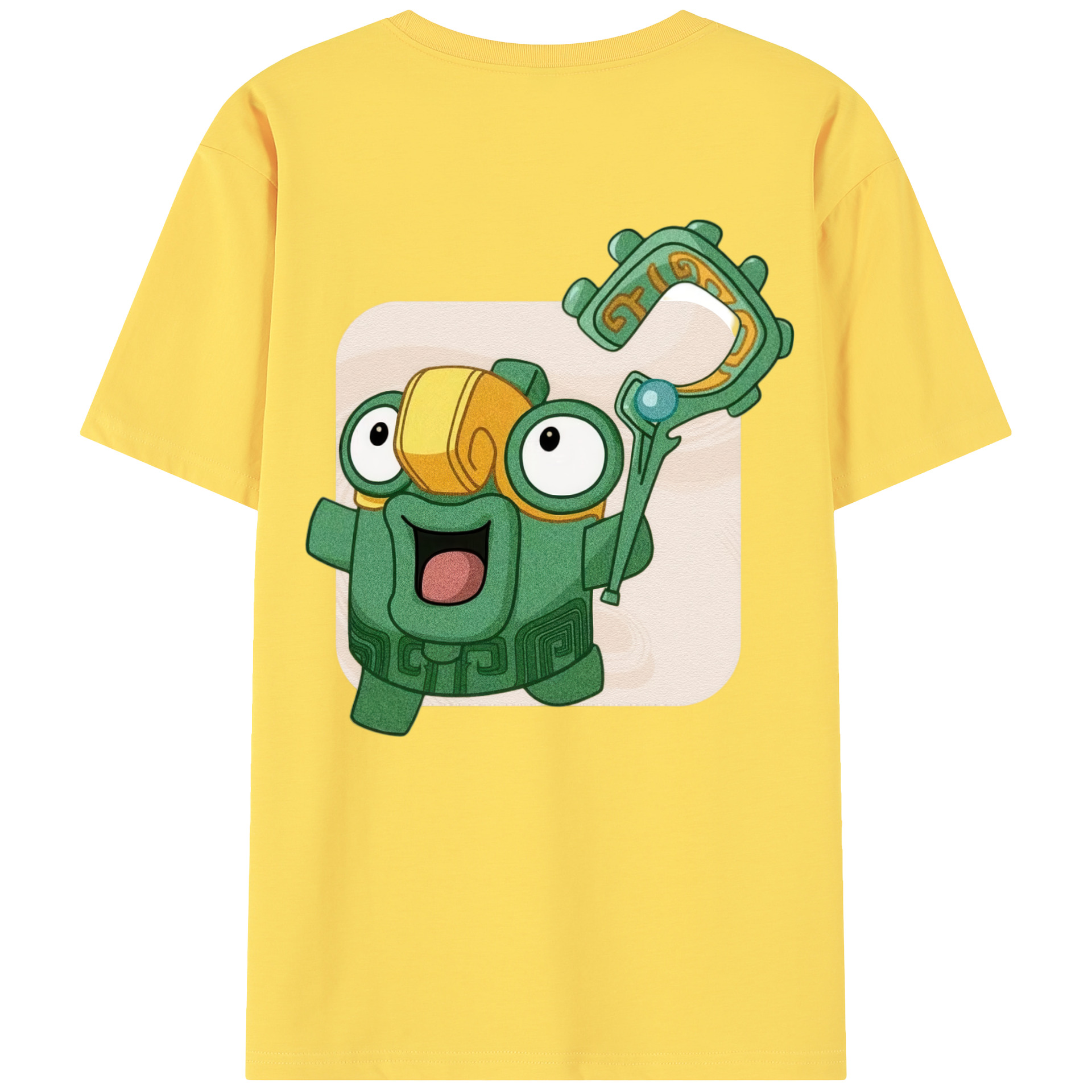 （画像用） Ne Zha 2 ナタ 魔童の大暴れ 綿100％半袖Tシャツ（背面プリント）