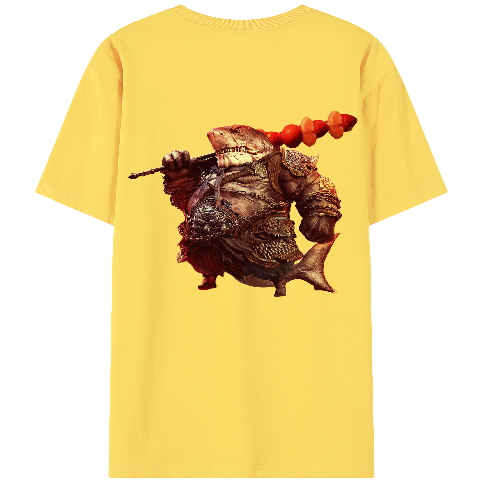（画像用） Ne Zha 2 ナタ 魔童の大暴れ 綿100％半袖Tシャツ（背面プリント）