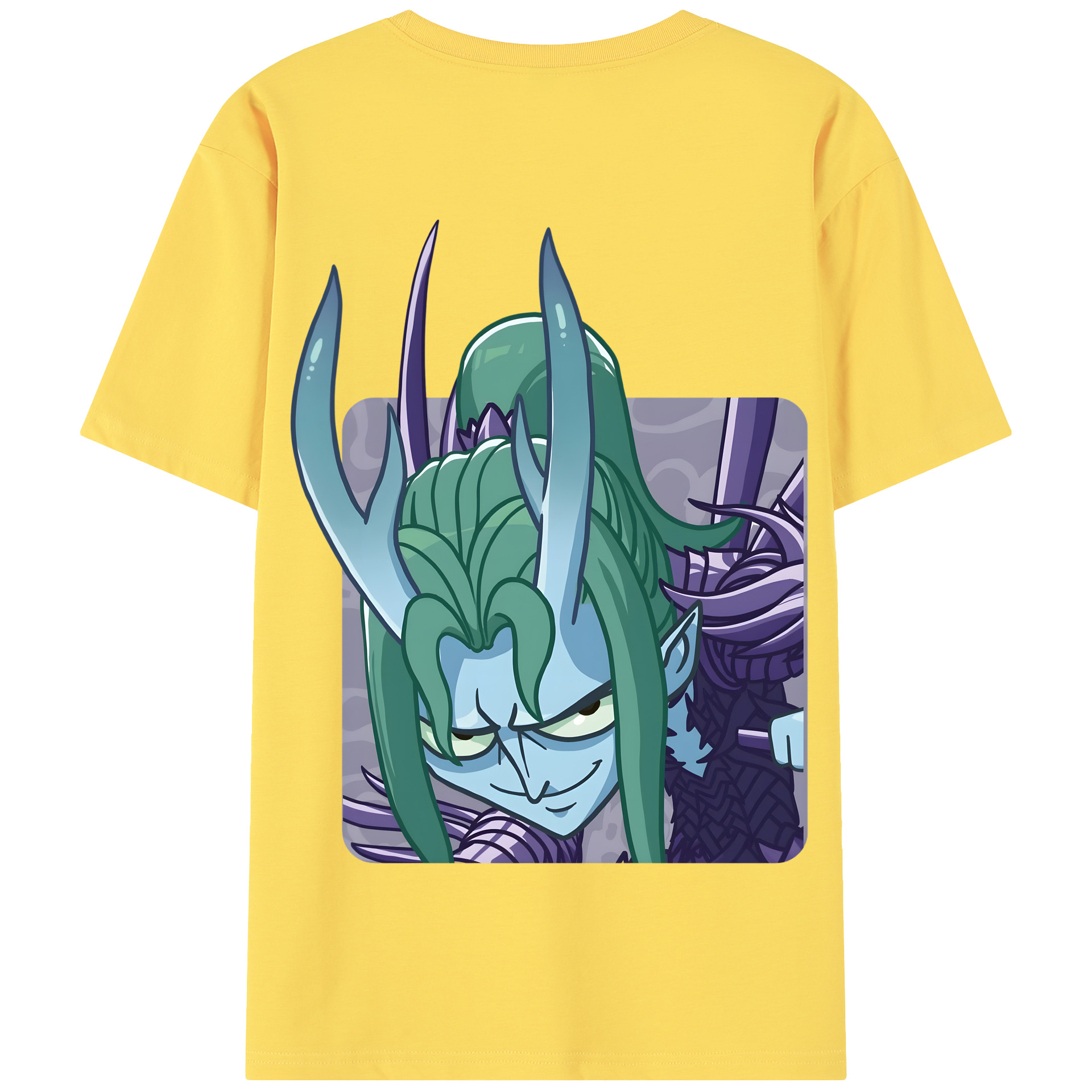 （画像用） Ne Zha 2 ナタ 魔童の大暴れ 綿100％半袖Tシャツ（背面プリント）