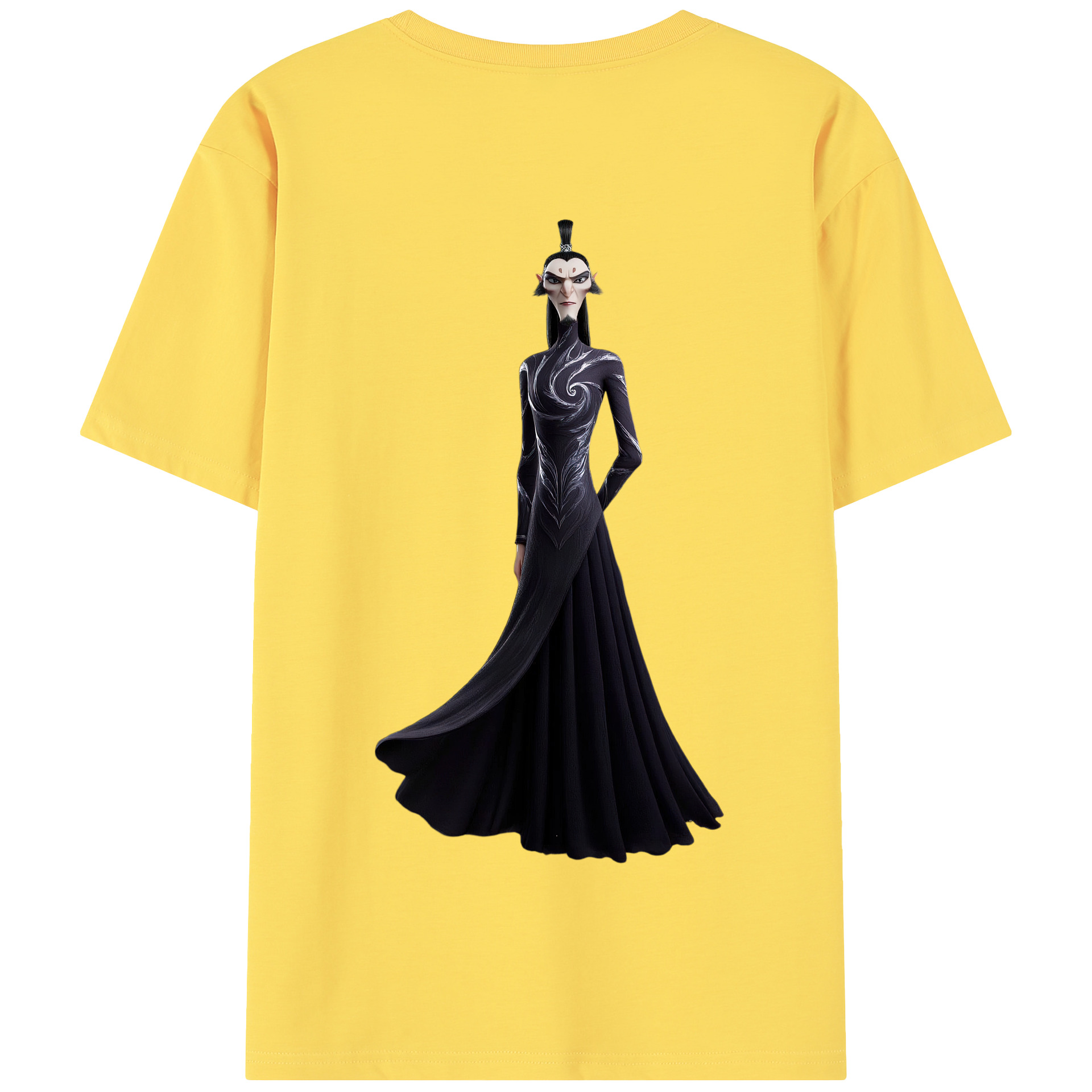 （画像用） Ne Zha 2 ナタ 魔童の大暴れ 綿100％半袖Tシャツ（背面プリント）