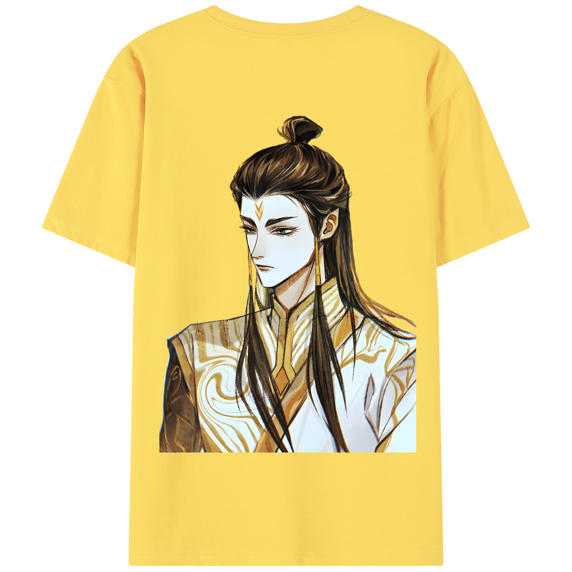 （画像用） Ne Zha 2 ナタ 魔童の大暴れ 綿100％半袖Tシャツ（背面プリント）