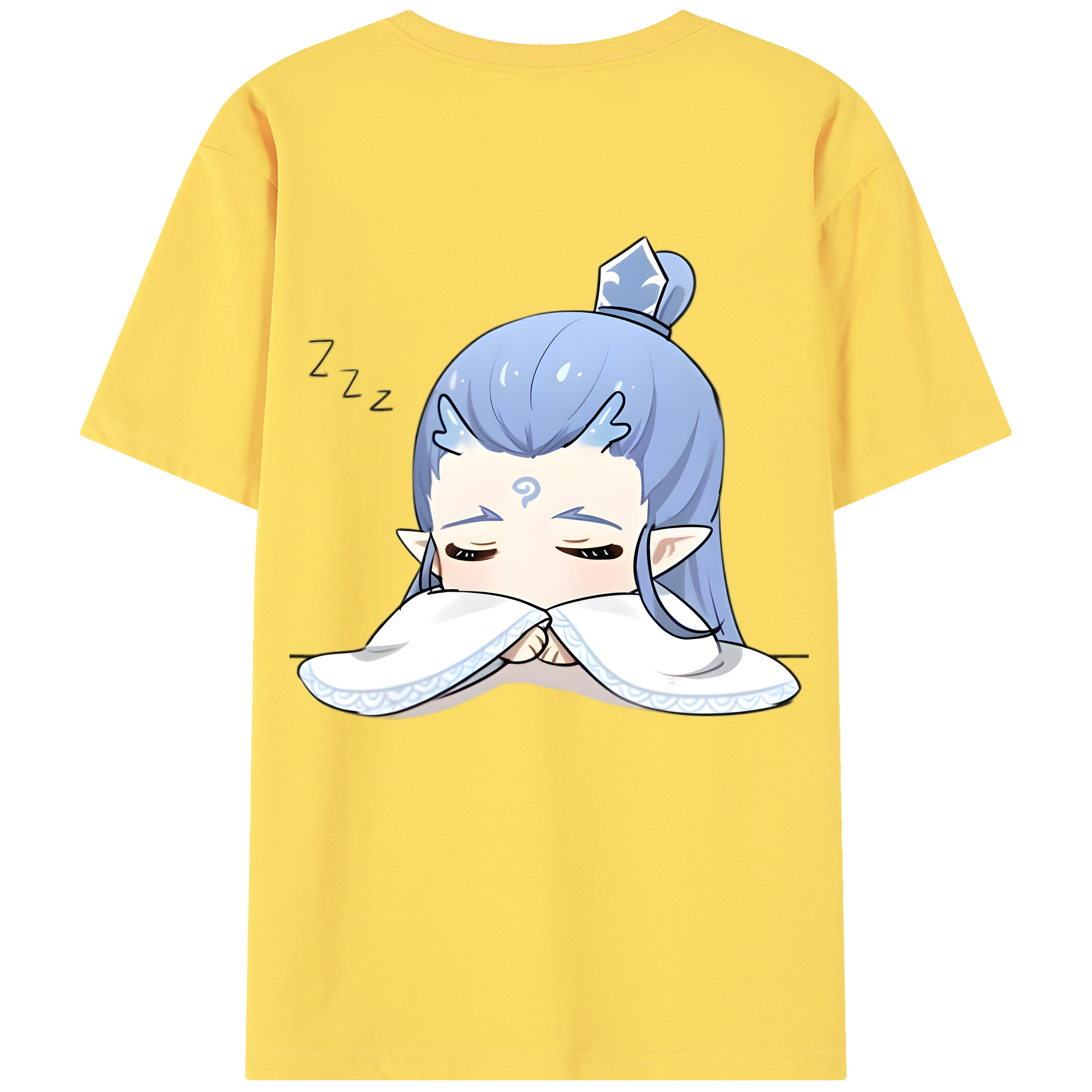 （画像用） Ne Zha 2 ナタ 魔童の大暴れ 綿100％半袖Tシャツ（背面プリント）