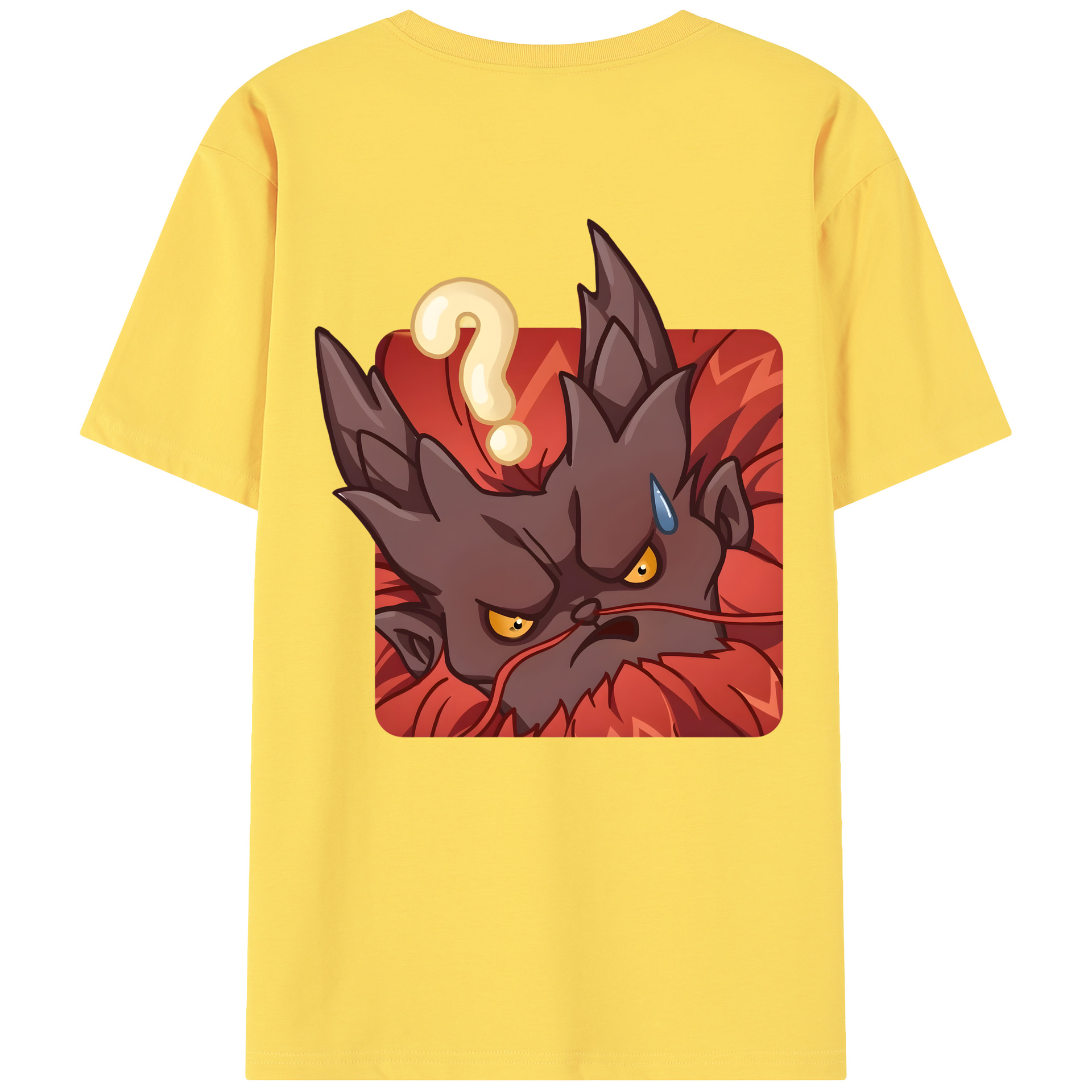 （画像用） Ne Zha 2 ナタ 魔童の大暴れ 綿100％半袖Tシャツ（背面プリント）