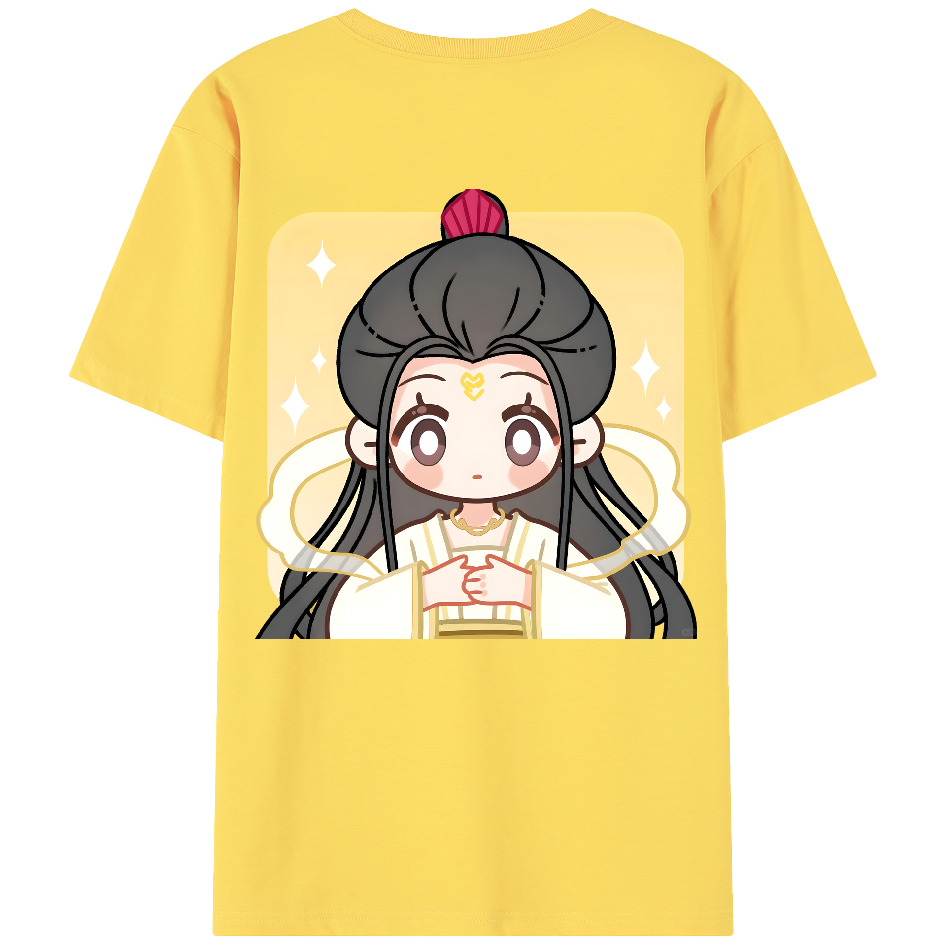 （画像用） Ne Zha 2 ナタ 魔童の大暴れ 綿100％半袖Tシャツ（背面プリント）