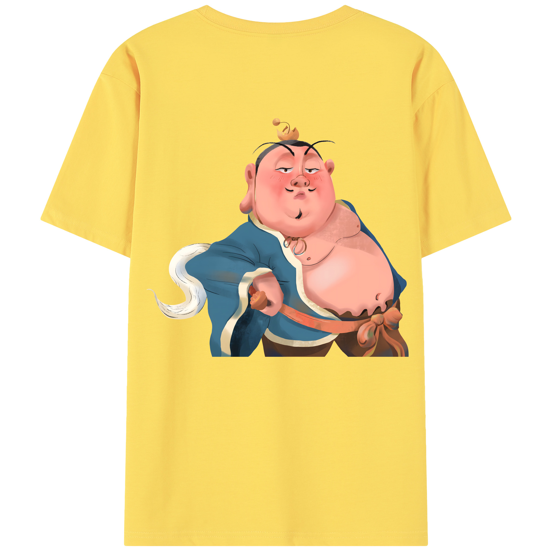 （画像用） Ne Zha 2 ナタ 魔童の大暴れ 綿100％半袖Tシャツ（背面プリント）
