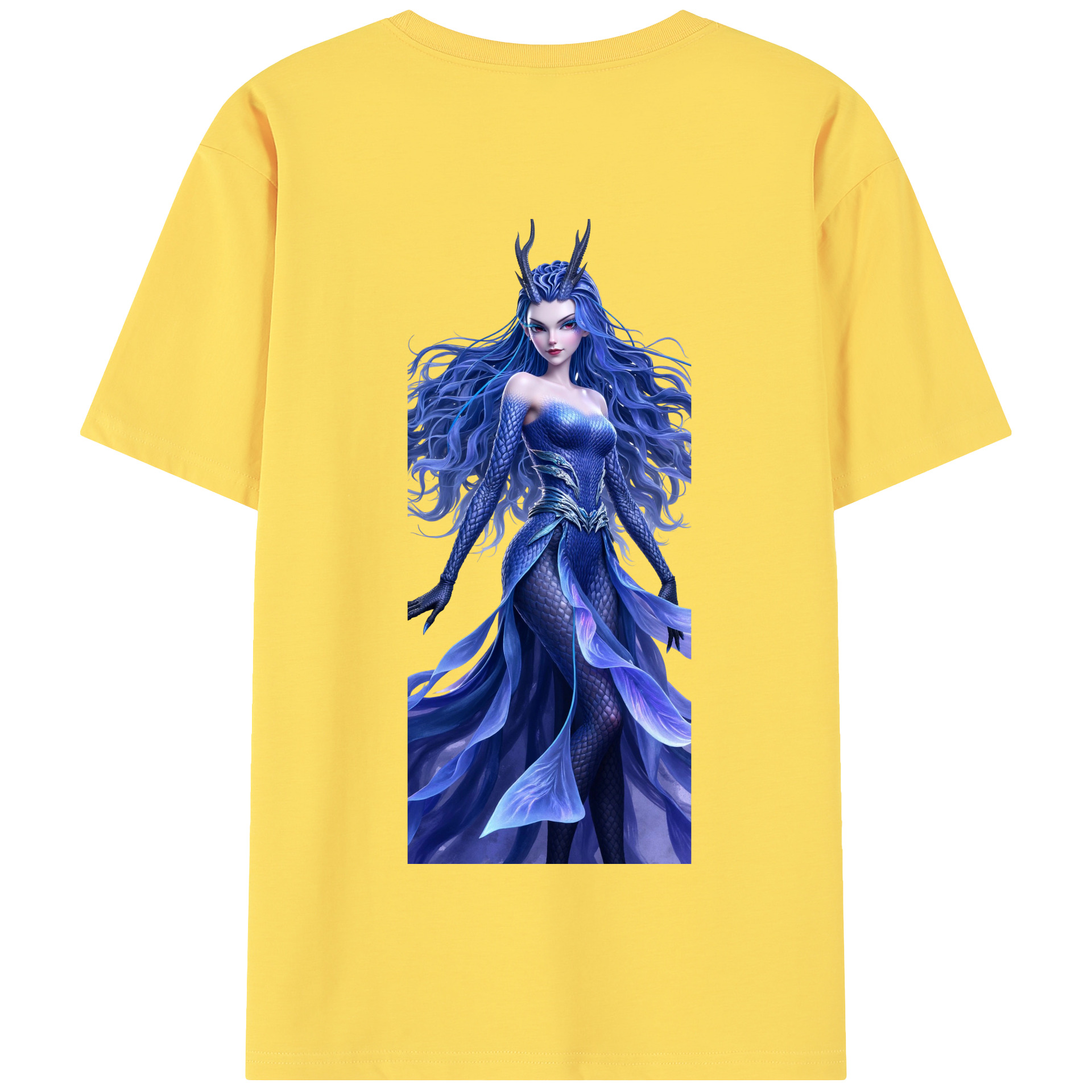 （画像用） Ne Zha 2 ナタ 魔童の大暴れ 綿100％半袖Tシャツ（背面プリント）