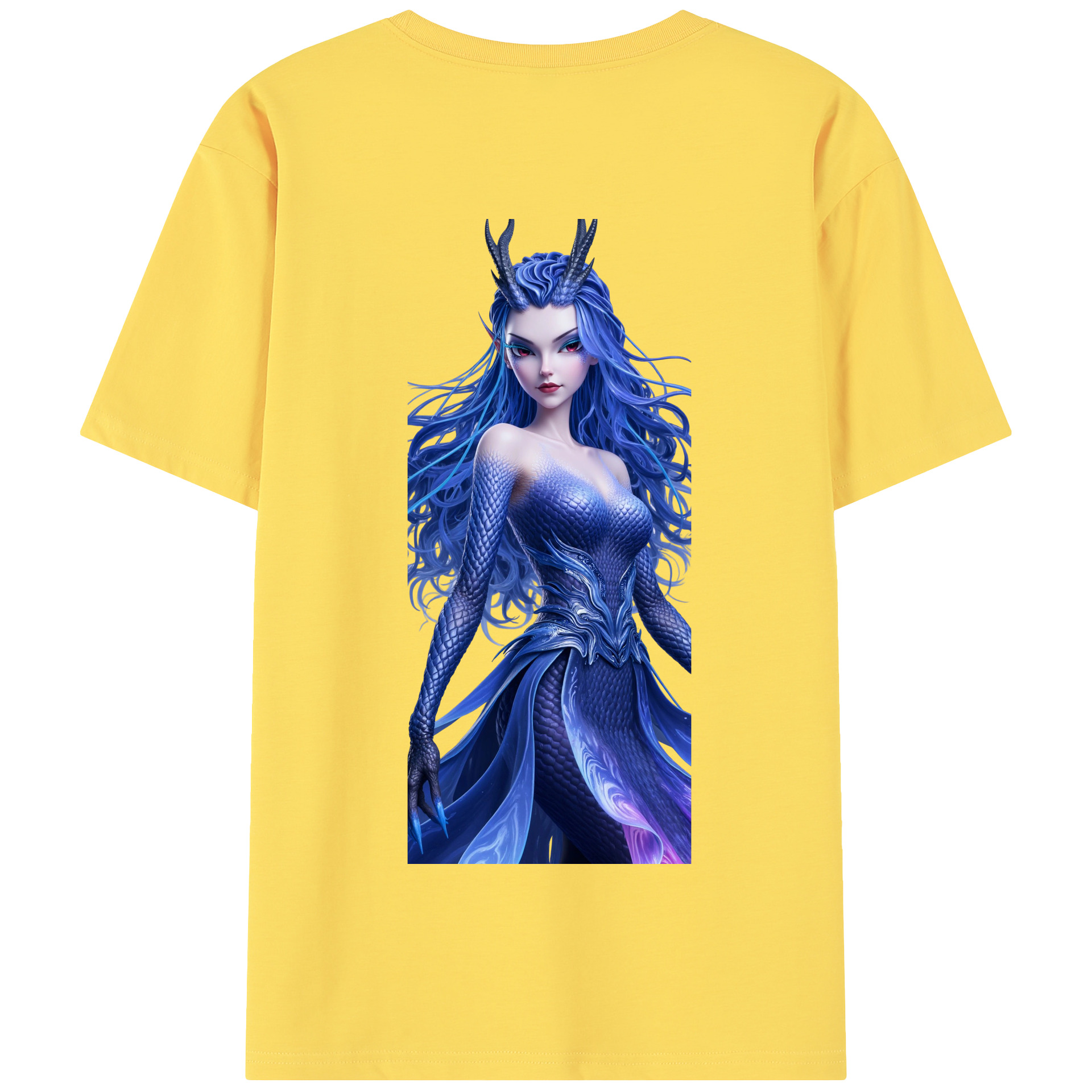 （画像用） Ne Zha 2 ナタ 魔童の大暴れ 綿100％半袖Tシャツ（背面プリント）