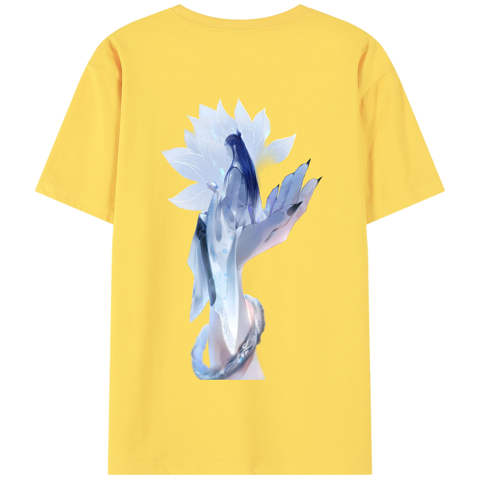 （画像用） Ne Zha 2 ナタ 魔童の大暴れ 綿100％半袖Tシャツ（背面プリント）