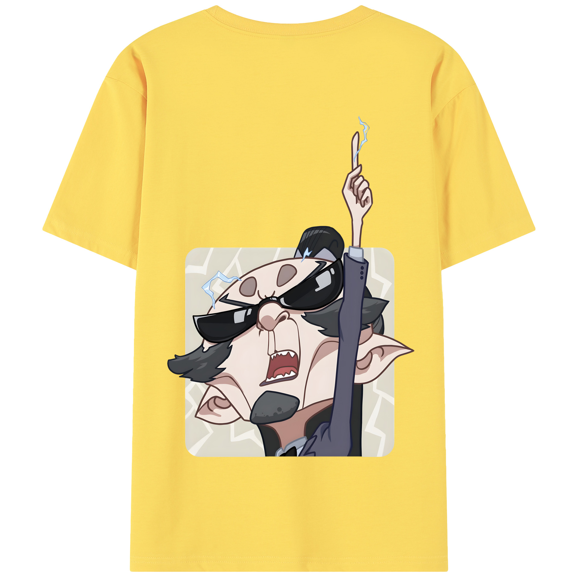 （画像用） Ne Zha 2 ナタ 魔童の大暴れ 綿100％半袖Tシャツ（背面プリント）