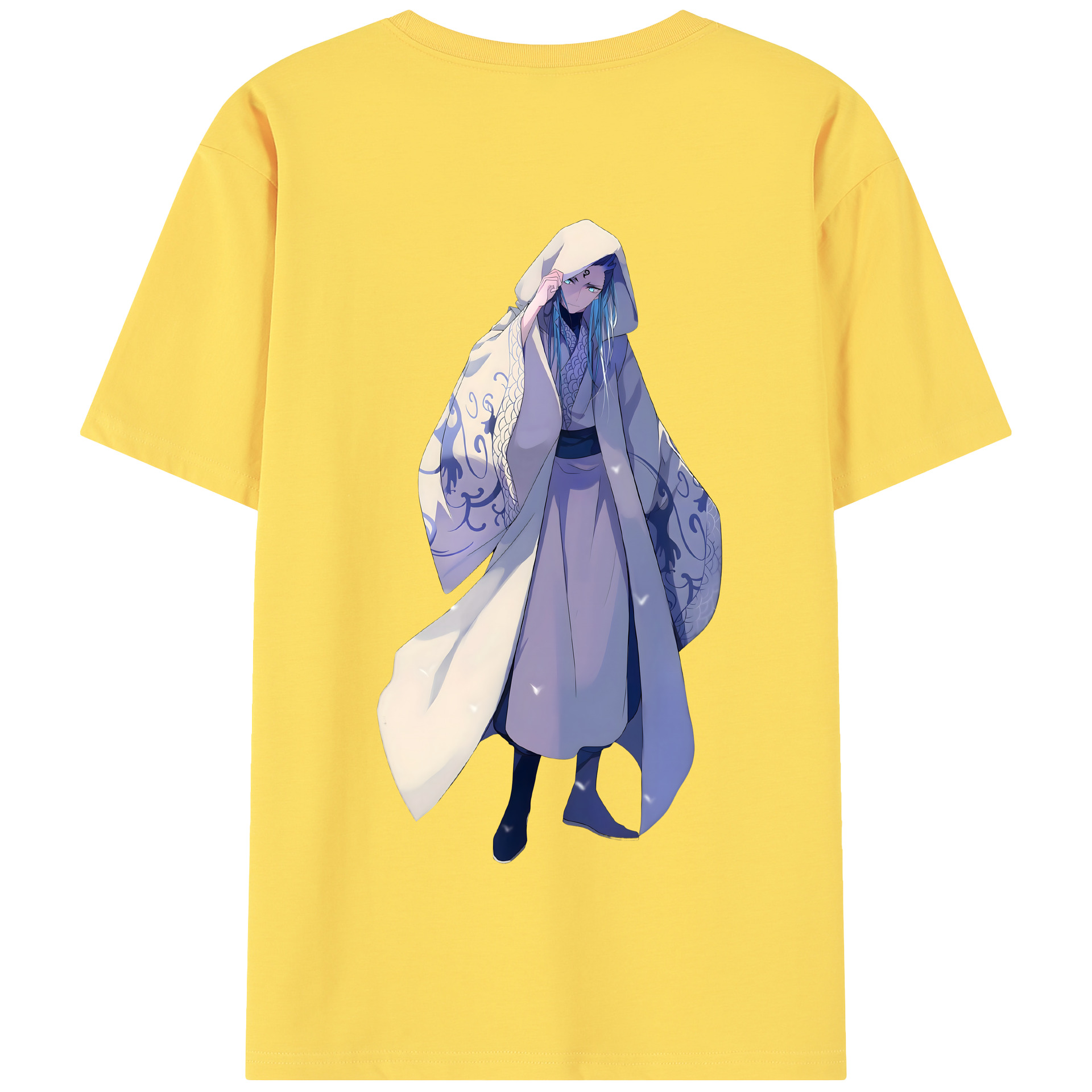 （画像用） Ne Zha 2 ナタ 魔童の大暴れ 綿100％半袖Tシャツ（背面プリント）
