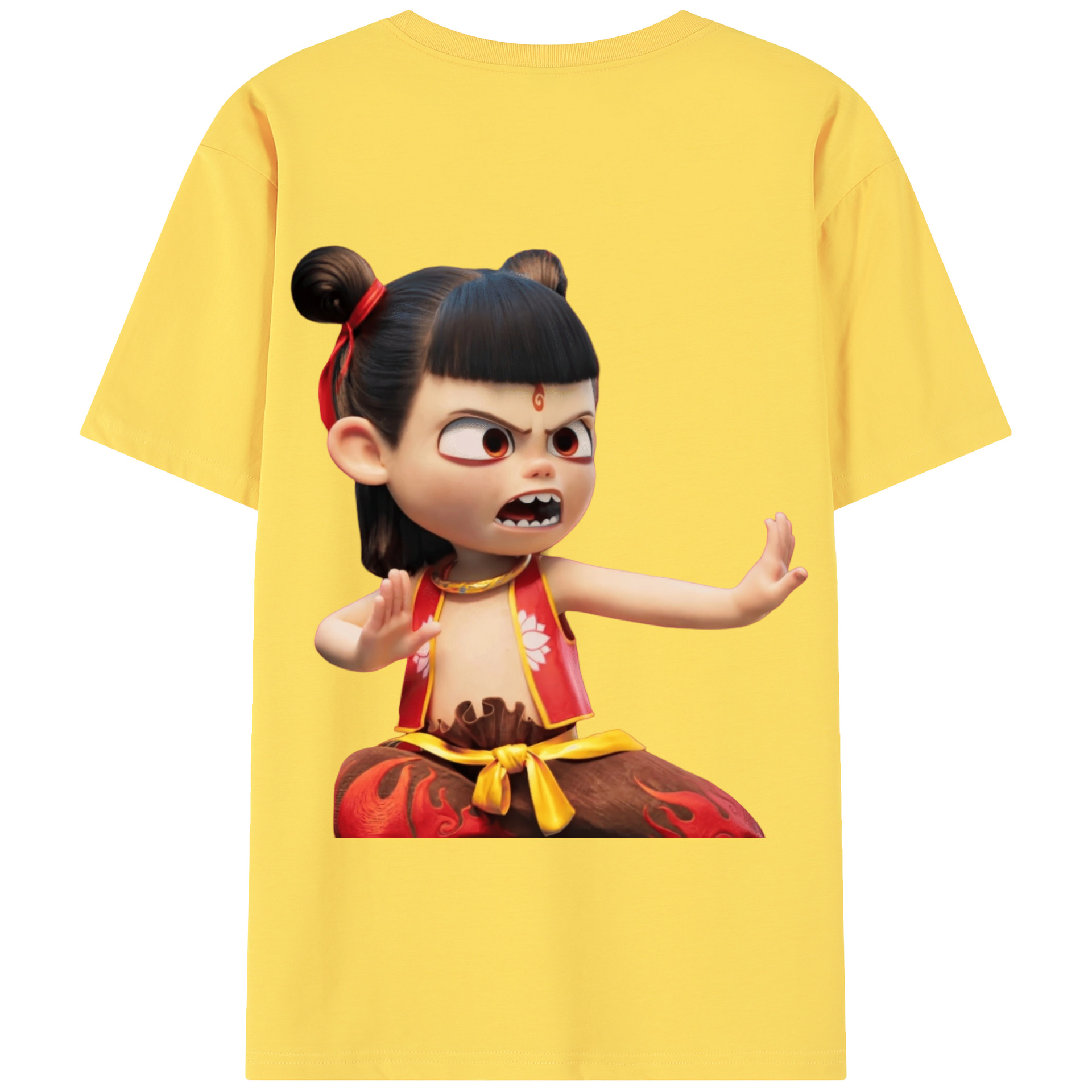 Ne Zha 2 ナタ 魔童の大暴れ 綿100％半袖Tシャツ（背面プリント）