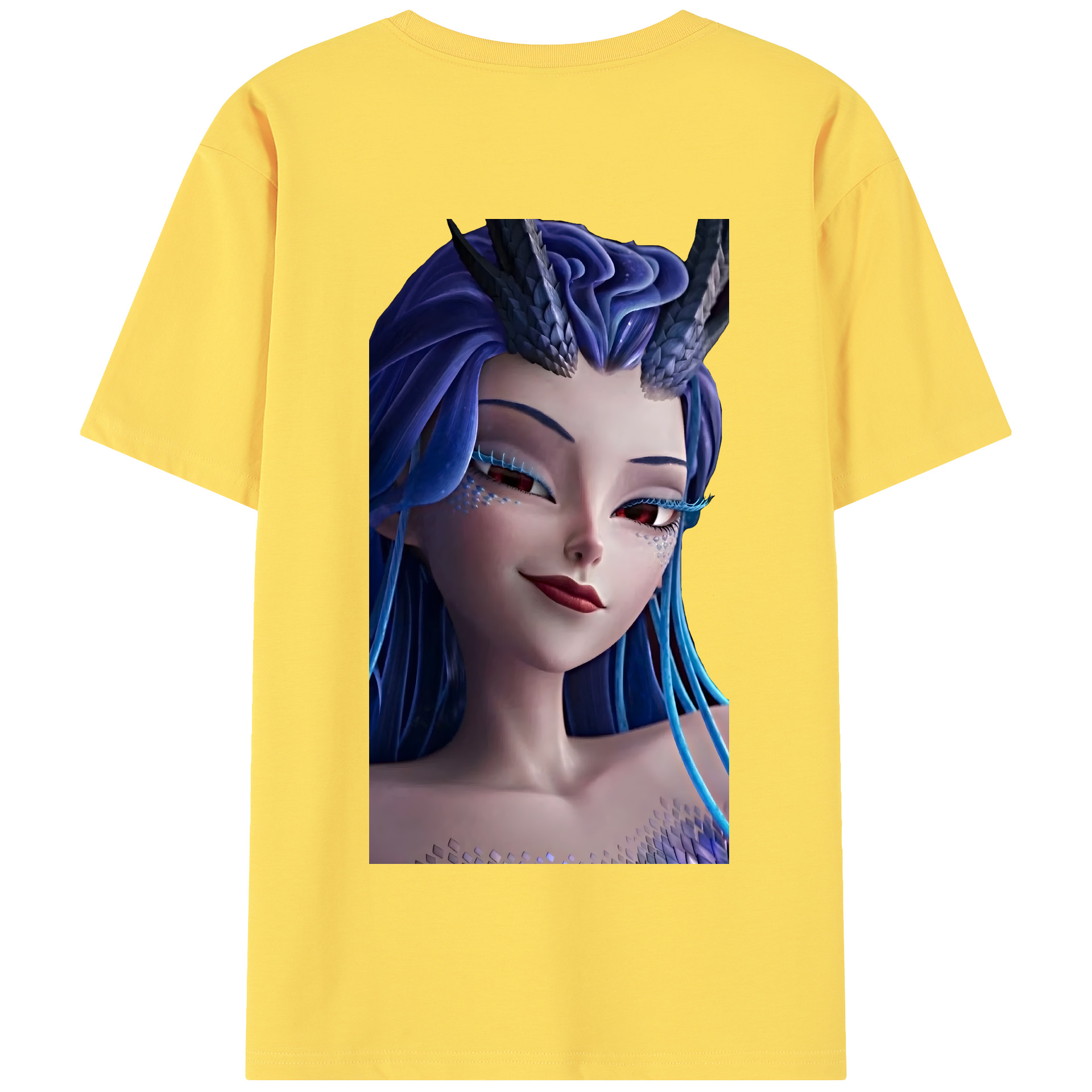 （画像用） Ne Zha 2 ナタ 魔童の大暴れ 綿100％半袖Tシャツ（背面プリント）