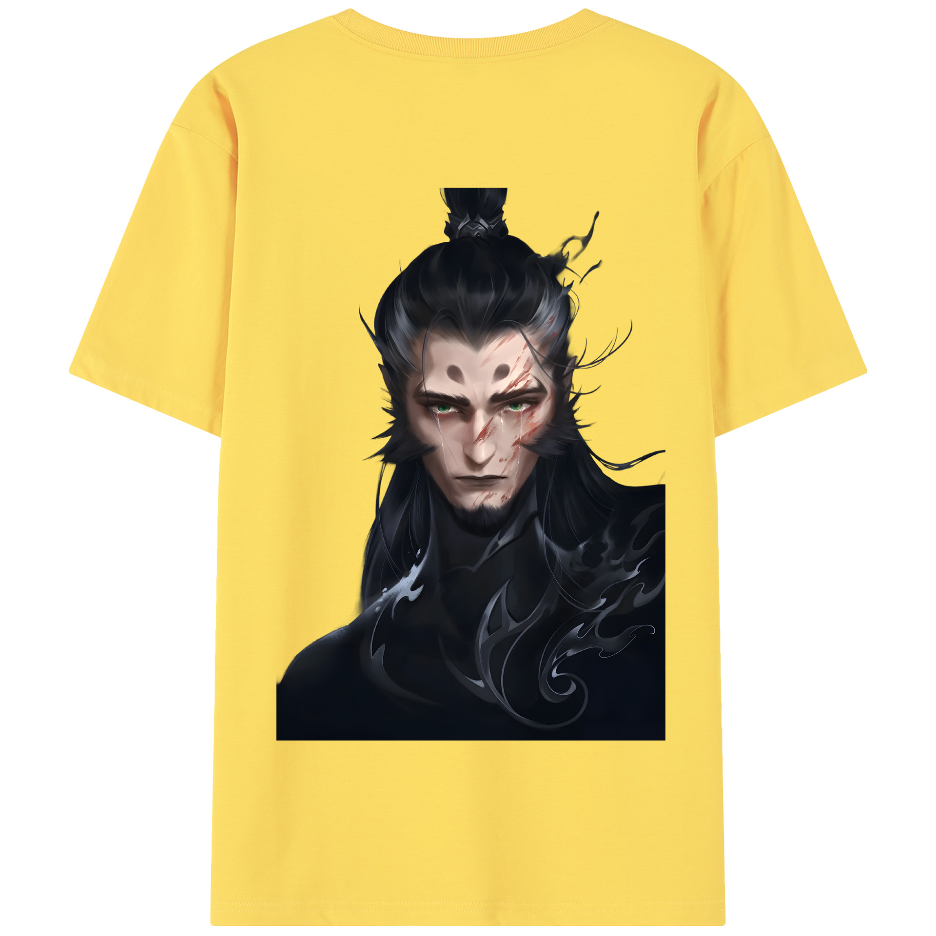 （画像用） Ne Zha 2 ナタ 魔童の大暴れ 綿100％半袖Tシャツ（背面プリント）