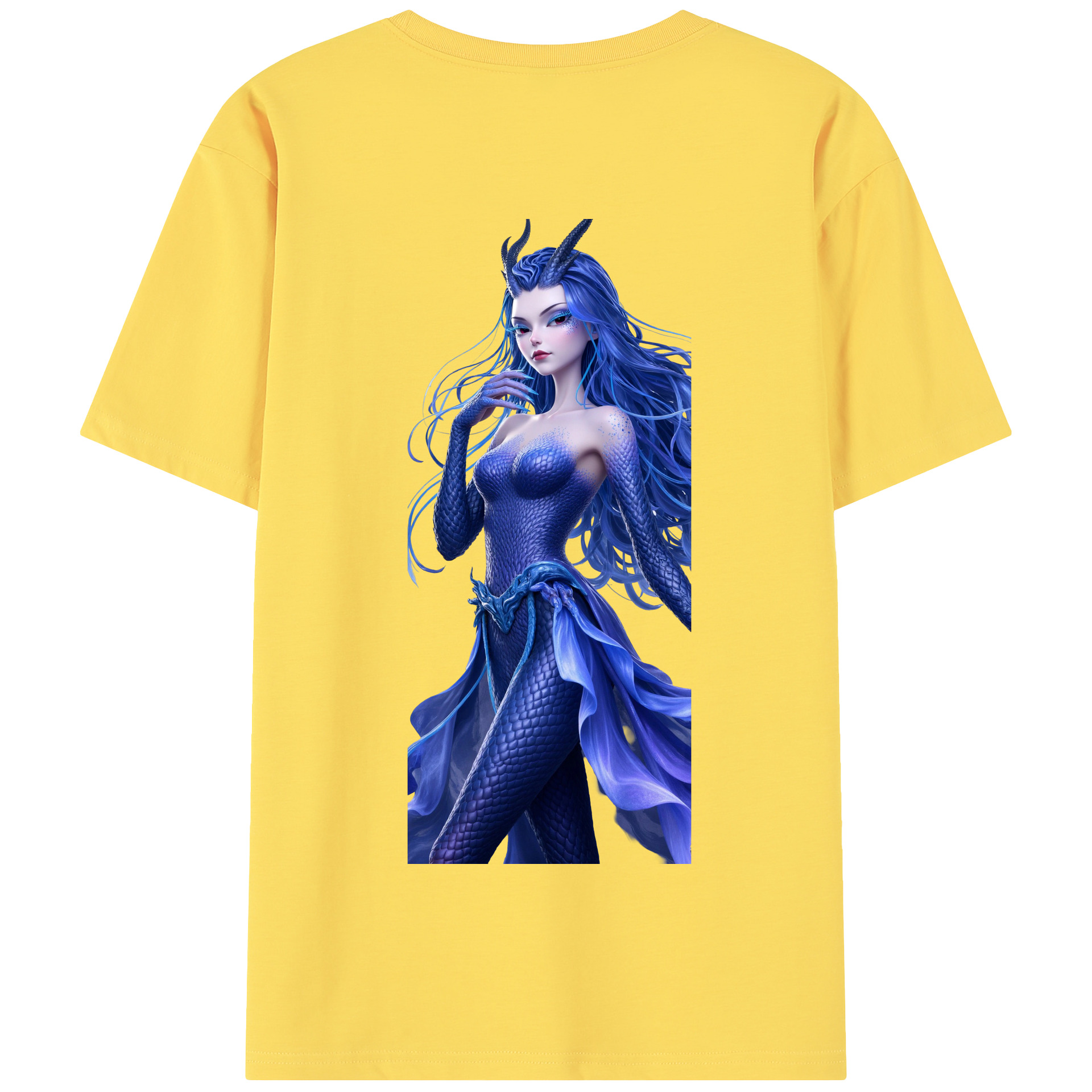 （画像用） Ne Zha 2 ナタ 魔童の大暴れ 綿100％半袖Tシャツ（背面プリント）