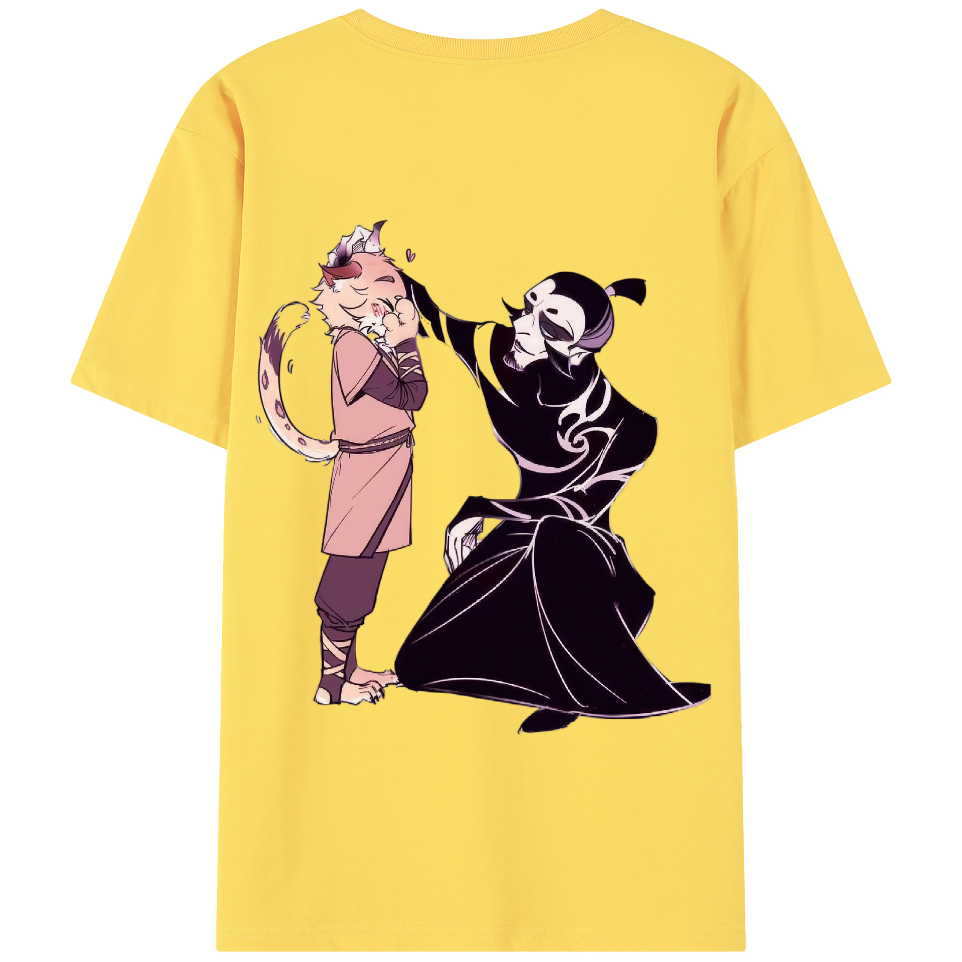 （画像用） Ne Zha 2 ナタ 魔童の大暴れ 綿100％半袖Tシャツ（背面プリント）