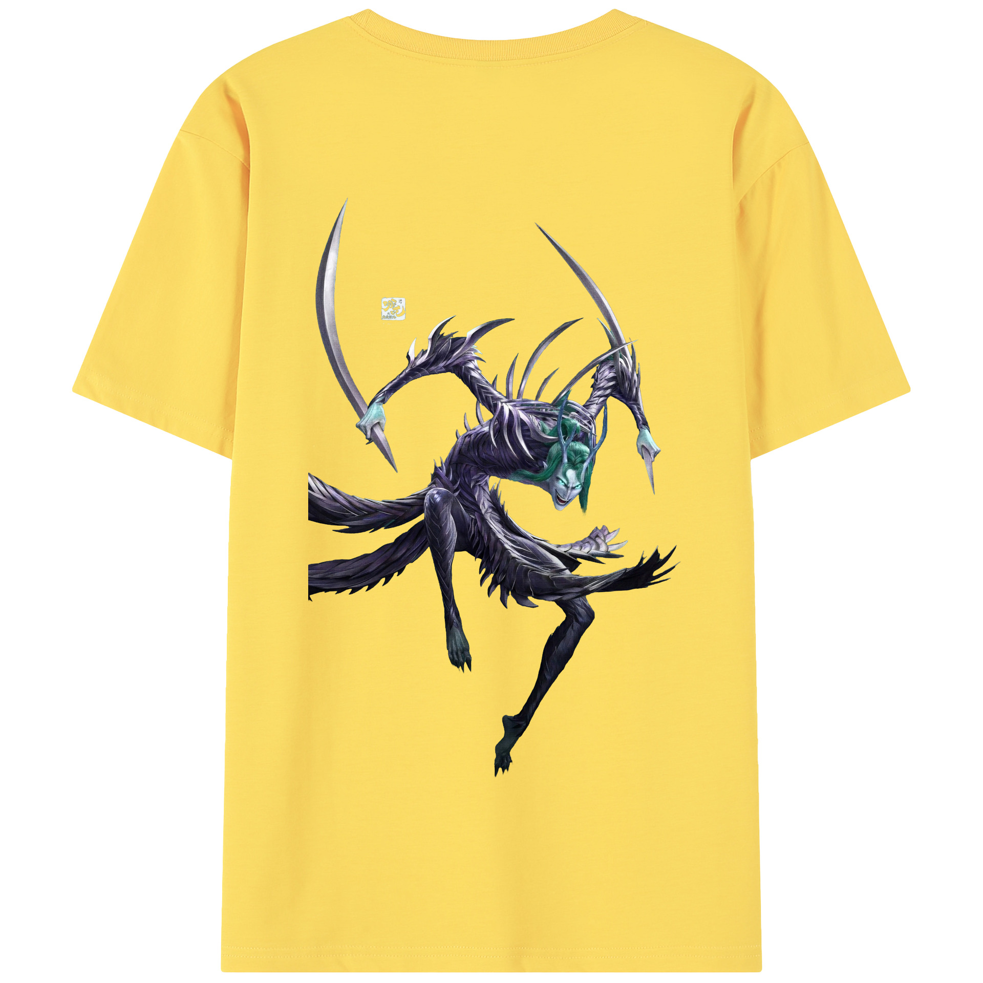 （画像用） Ne Zha 2 ナタ 魔童の大暴れ 綿100％半袖Tシャツ（背面プリント）