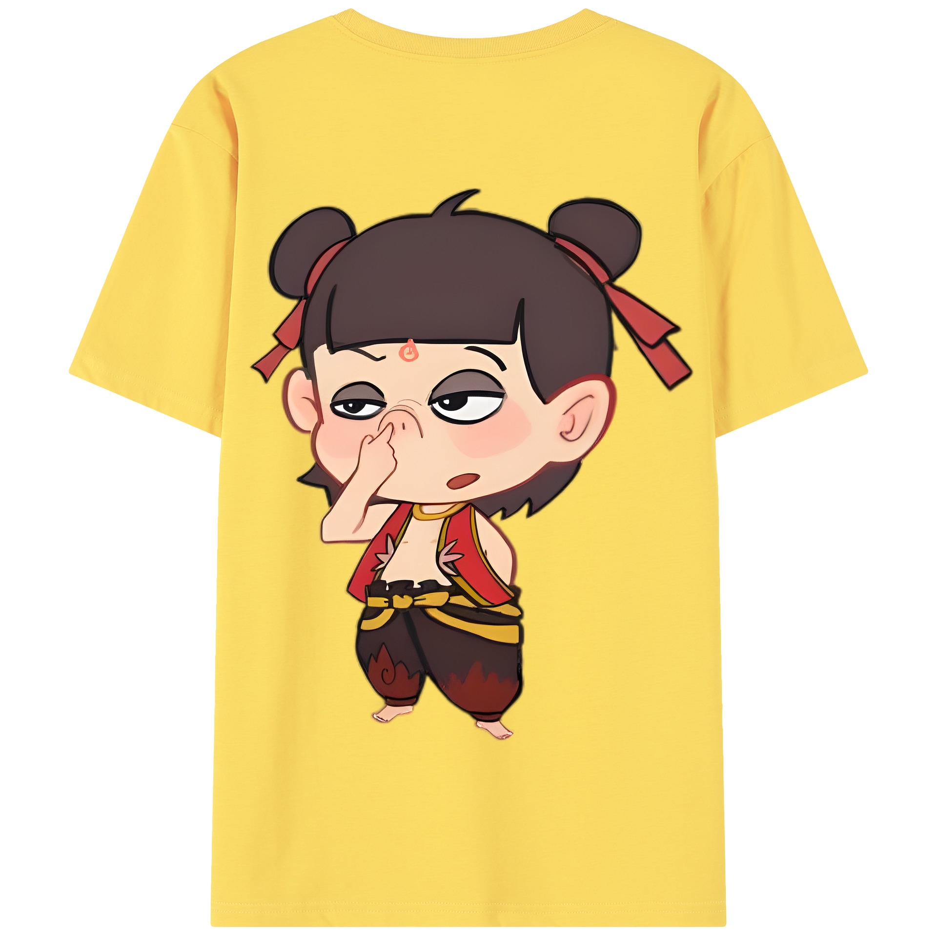 Ne Zha 2 ナタ 魔童の大暴れ 綿100％半袖Tシャツ（背面プリント）