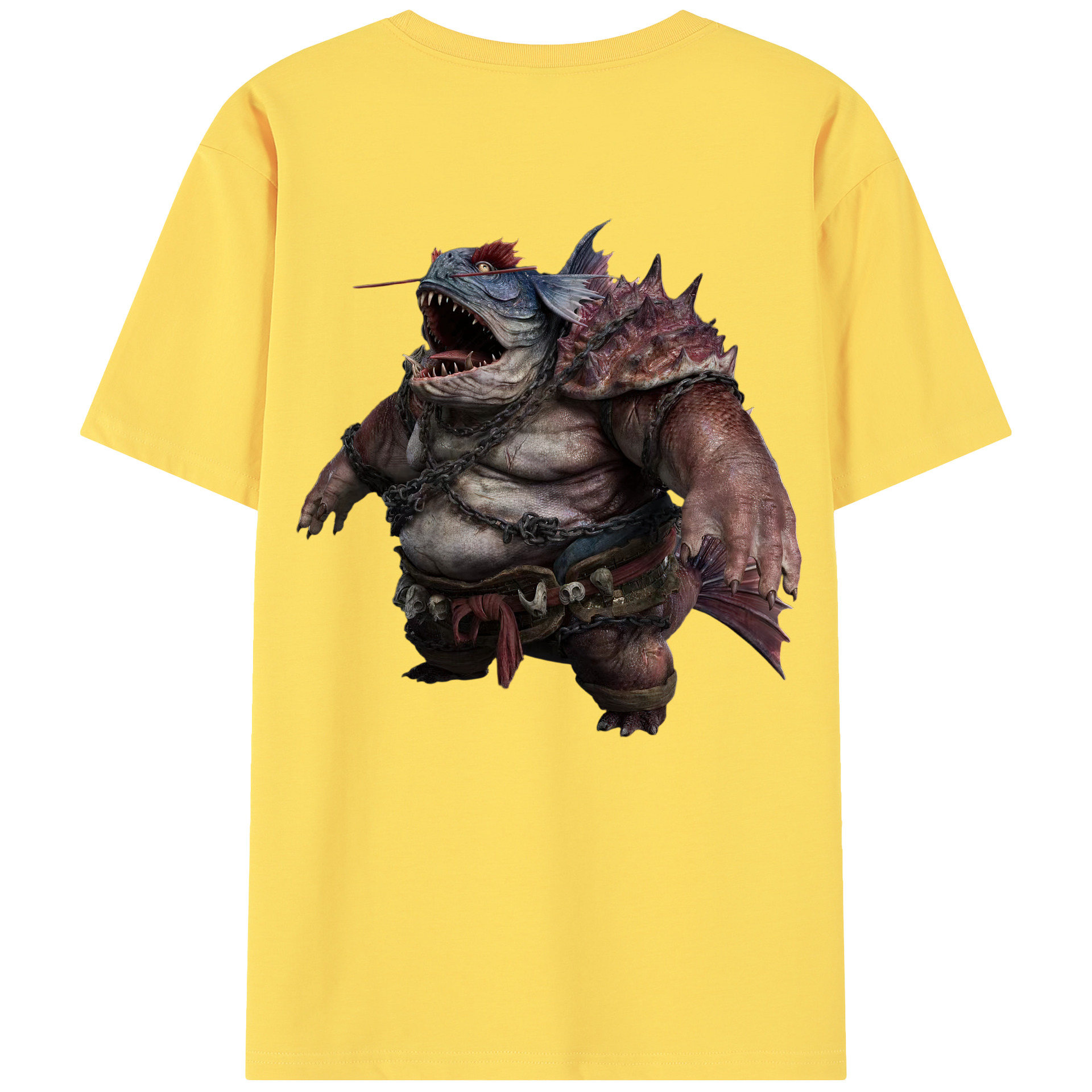 （画像用） Ne Zha 2 ナタ 魔童の大暴れ 綿100％半袖Tシャツ（背面プリント）