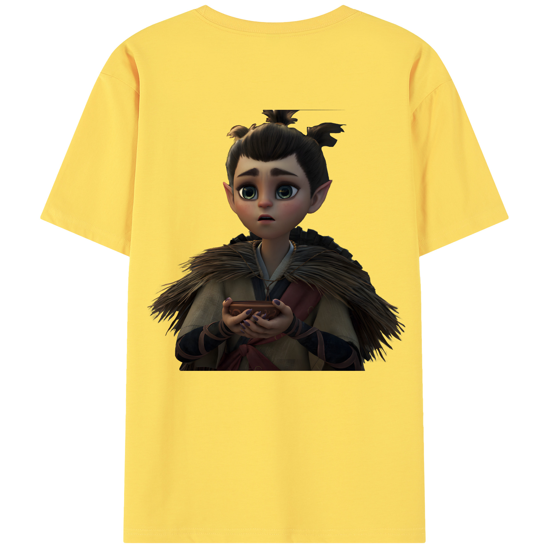 （画像用） Ne Zha 2 ナタ 魔童の大暴れ 綿100％半袖Tシャツ（背面プリント）
