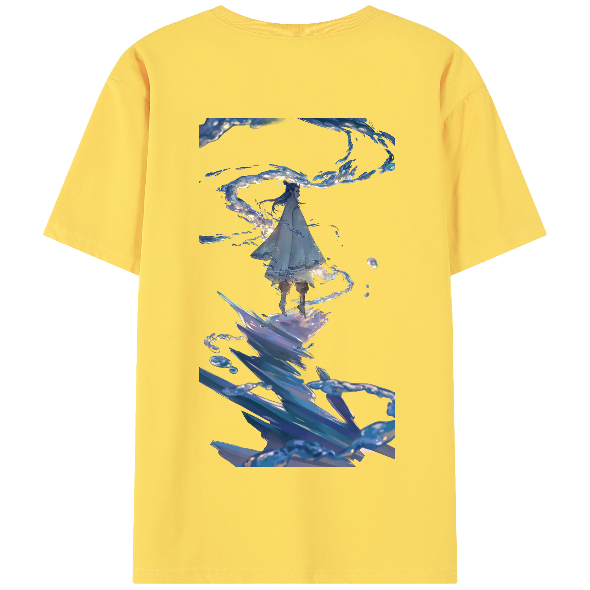（画像用） Ne Zha 2 ナタ 魔童の大暴れ 綿100％半袖Tシャツ（背面プリント）