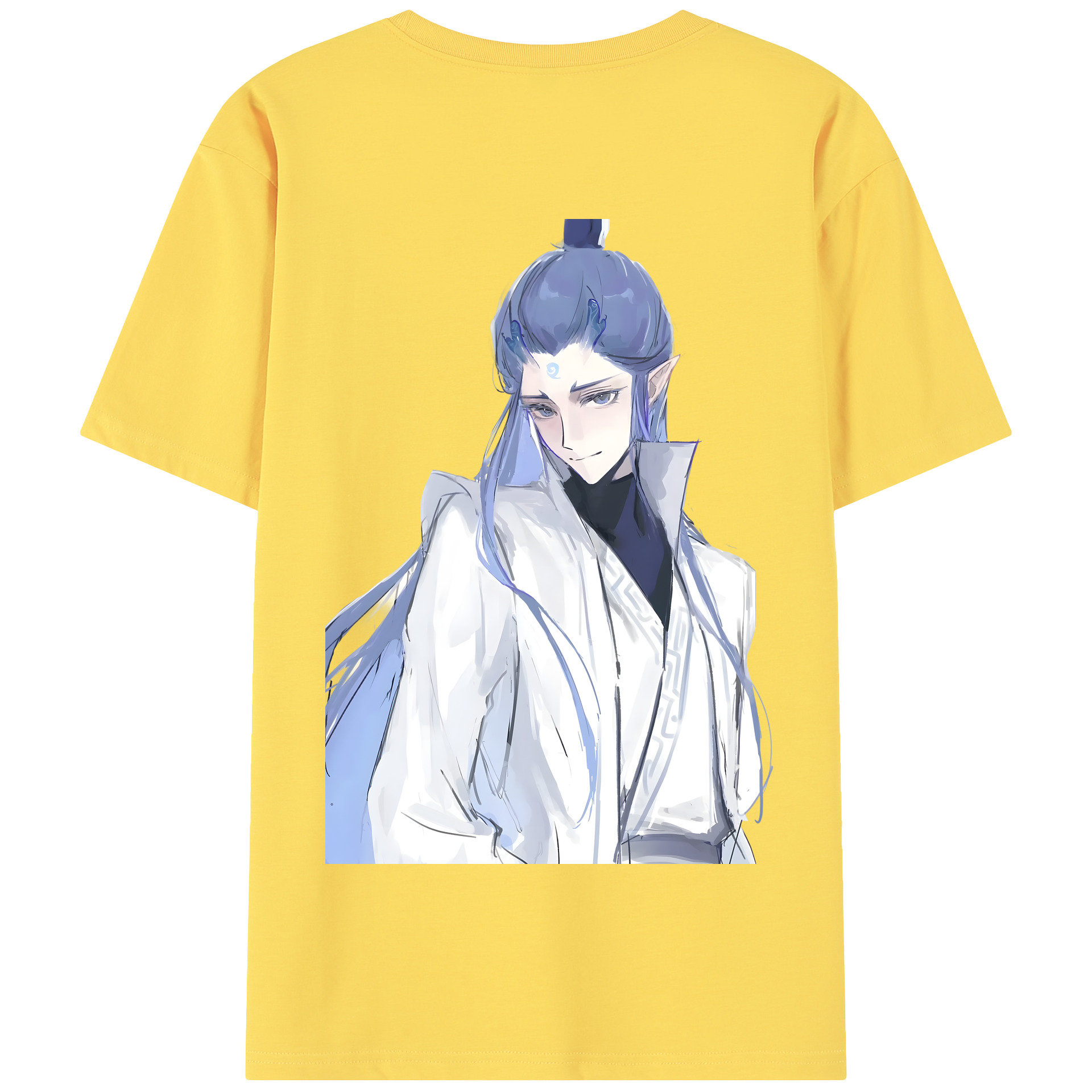 （画像用） Ne Zha 2 ナタ 魔童の大暴れ 綿100％半袖Tシャツ（背面プリント）