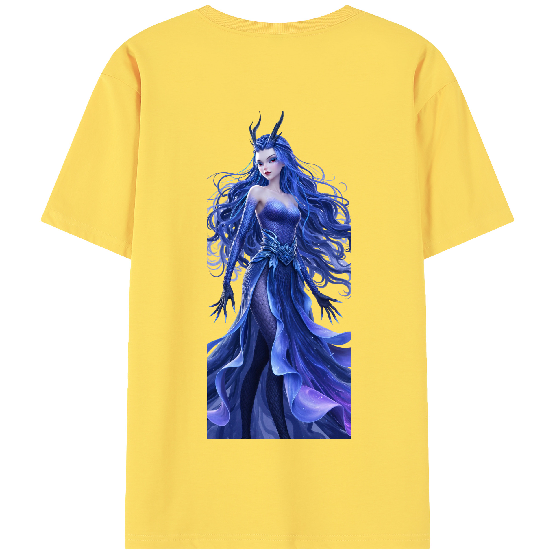 （画像用） Ne Zha 2 ナタ 魔童の大暴れ 綿100％半袖Tシャツ（背面プリント）