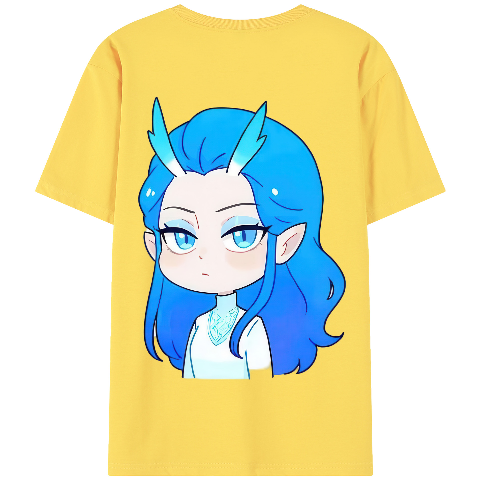 （画像用） Ne Zha 2 ナタ 魔童の大暴れ 綿100％半袖Tシャツ（背面プリント）