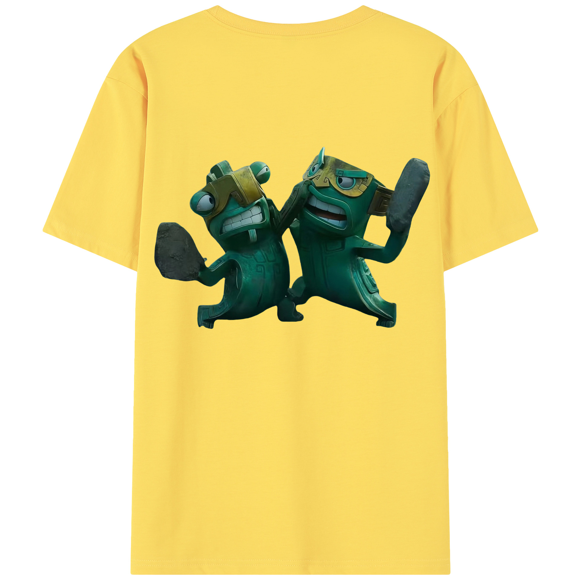 （画像用） Ne Zha 2 ナタ 魔童の大暴れ 綿100％半袖Tシャツ（背面プリント）