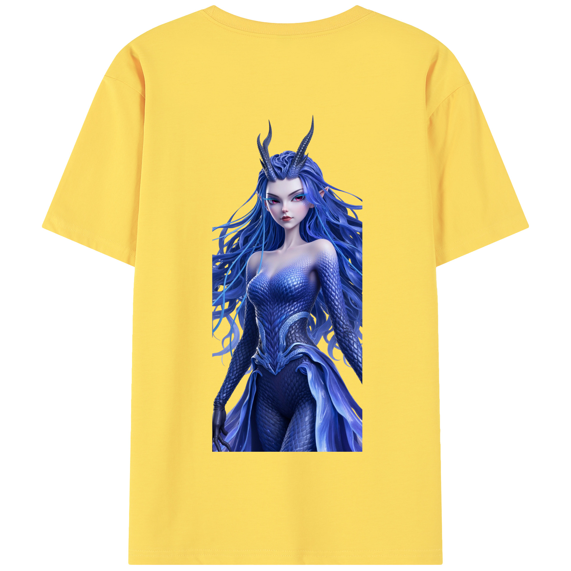 （画像用） Ne Zha 2 ナタ 魔童の大暴れ 綿100％半袖Tシャツ（背面プリント）