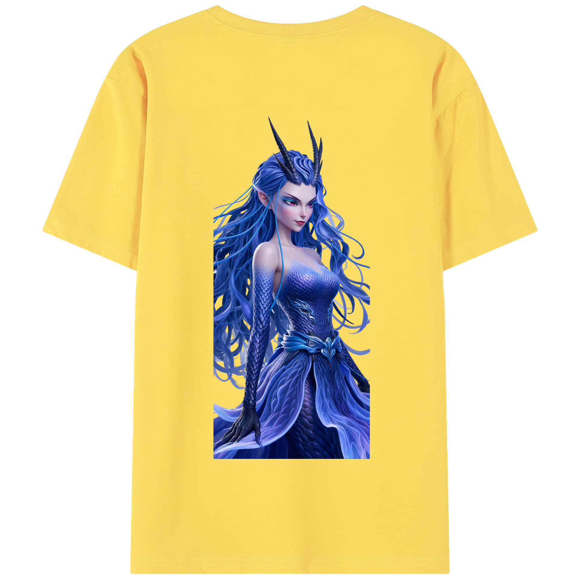 （画像用） Ne Zha 2 ナタ 魔童の大暴れ 綿100％半袖Tシャツ（背面プリント）
