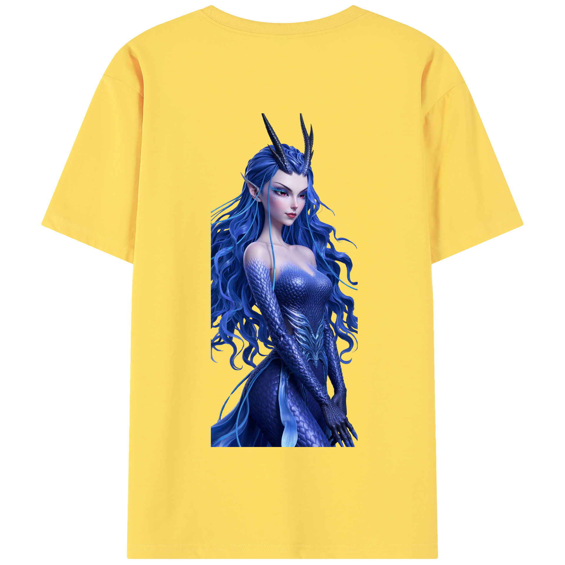 （画像用） Ne Zha 2 ナタ 魔童の大暴れ 綿100％半袖Tシャツ（背面プリント）