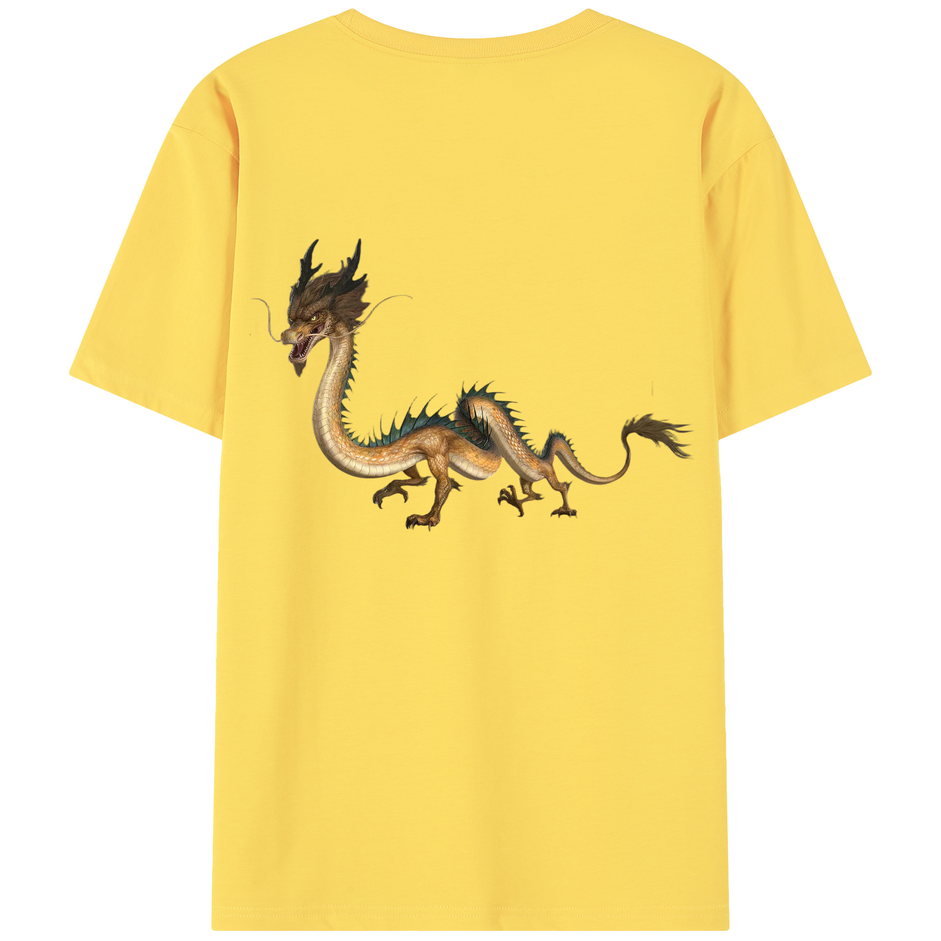 （画像用） Ne Zha 2 ナタ 魔童の大暴れ 綿100％半袖Tシャツ（背面プリント）