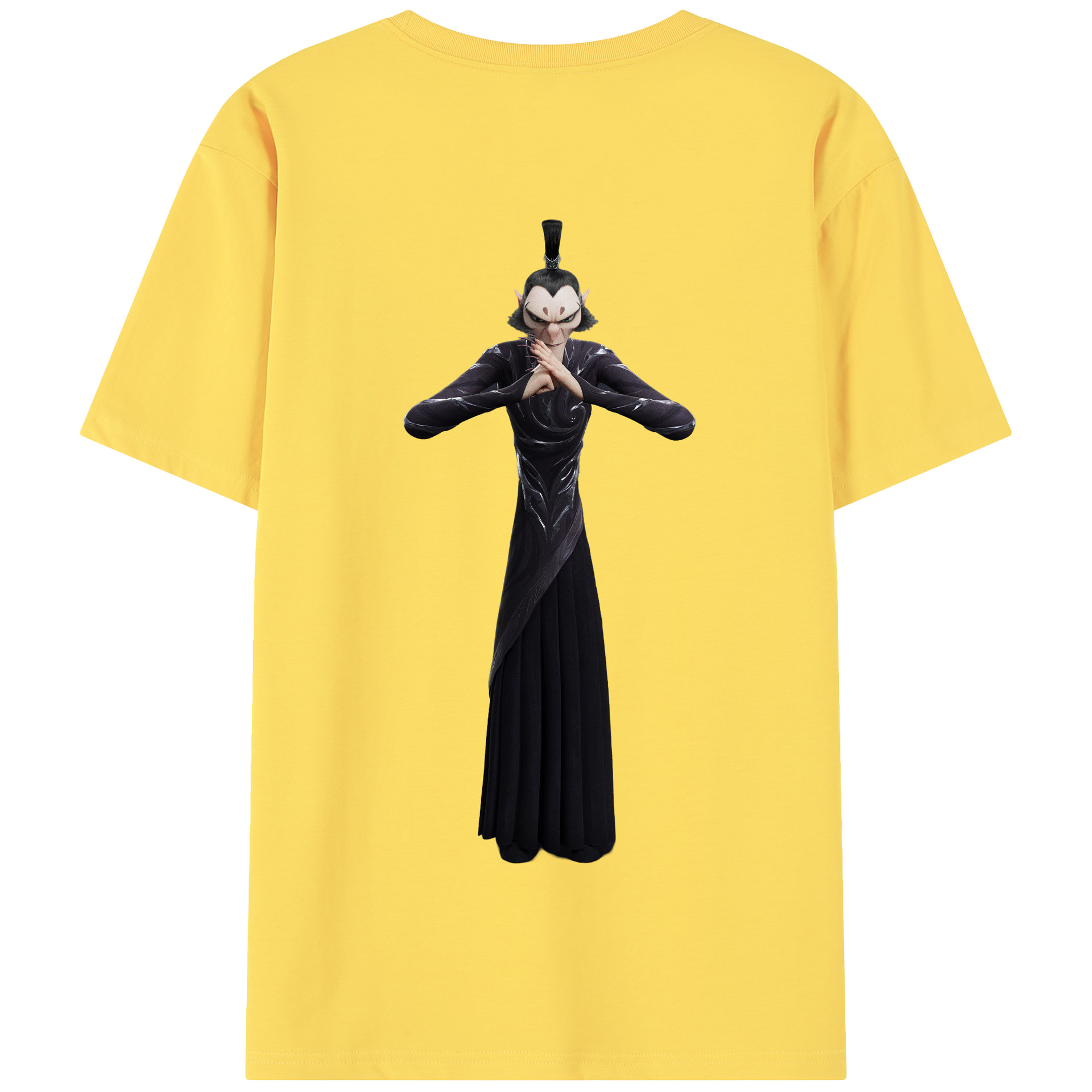 （画像用） Ne Zha 2 ナタ 魔童の大暴れ 綿100％半袖Tシャツ（背面プリント）