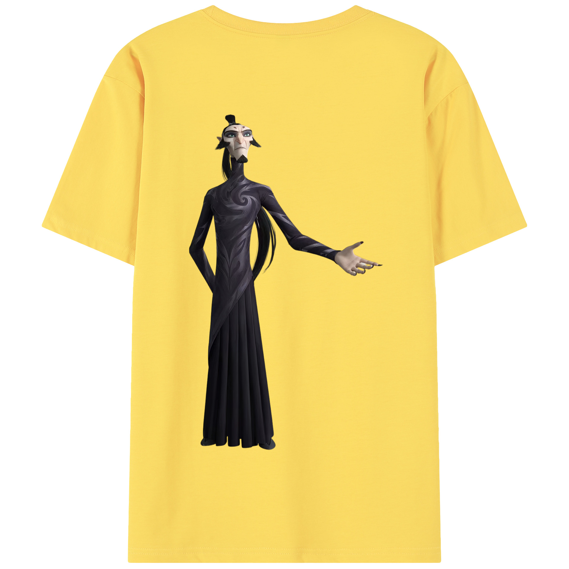 （画像用） Ne Zha 2 ナタ 魔童の大暴れ 綿100％半袖Tシャツ（背面プリント）