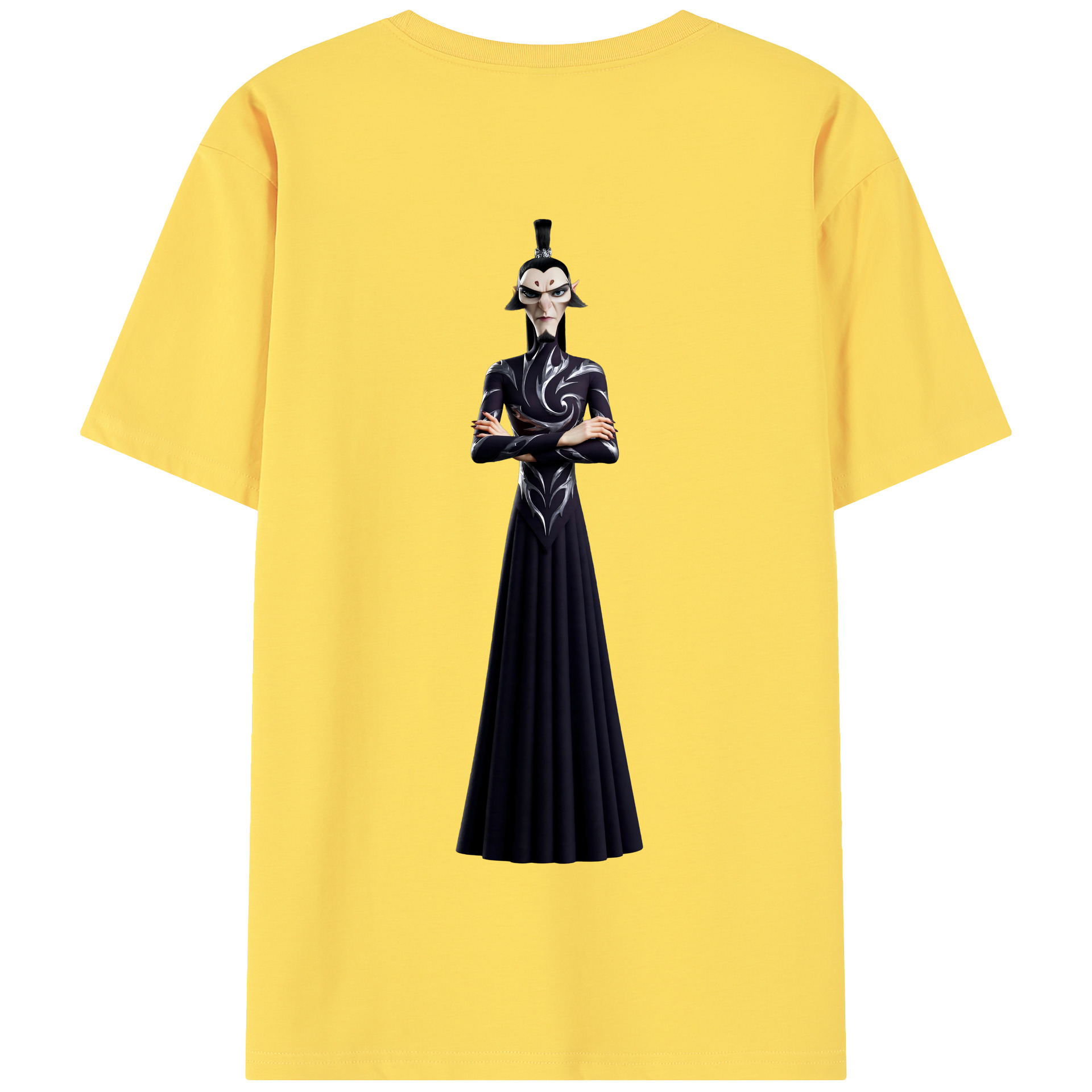 （画像用） Ne Zha 2 ナタ 魔童の大暴れ 綿100％半袖Tシャツ（背面プリント）